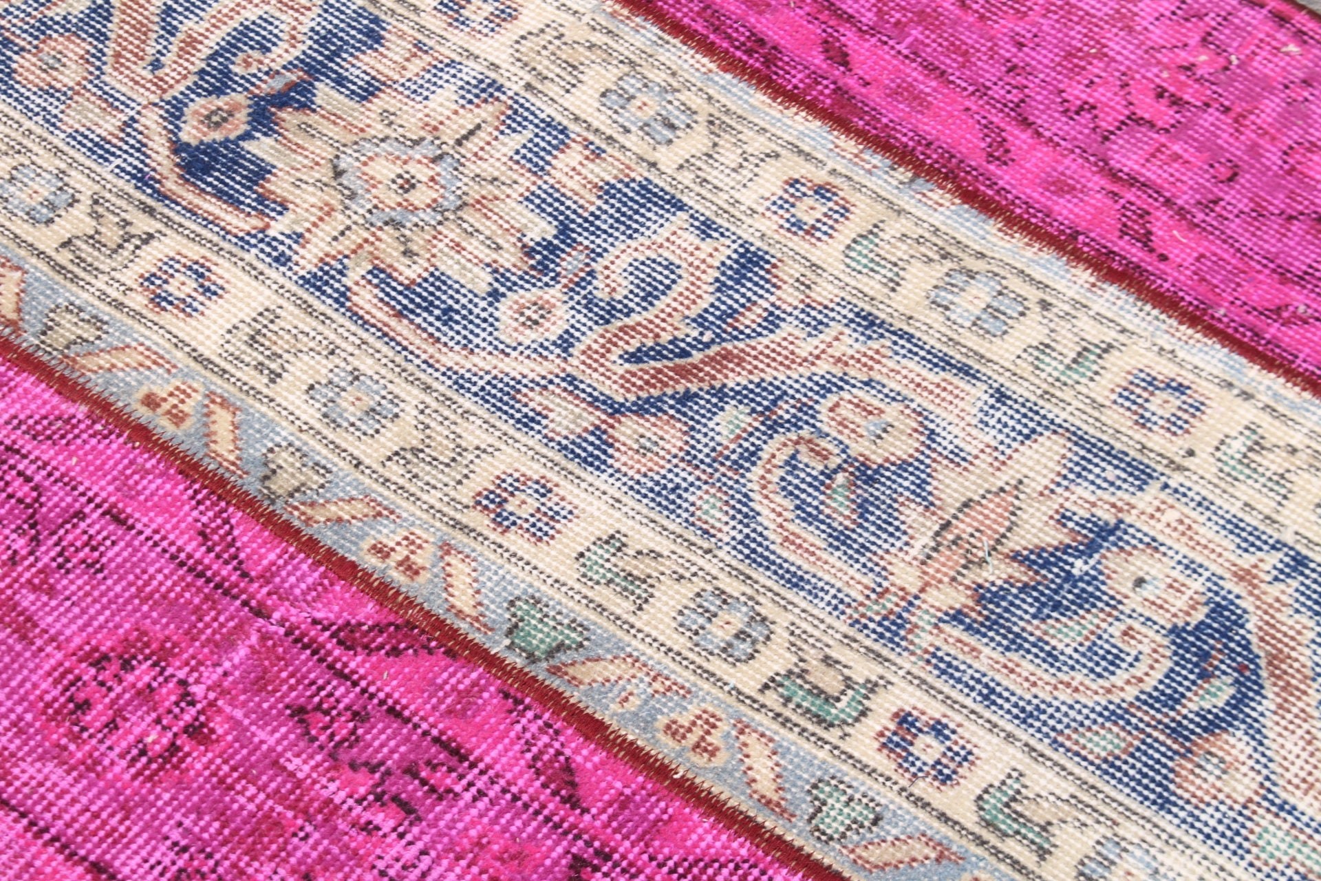 Banyo Halısı, Mutfak Halısı, Mutfak Halıları, 2,4x4 ft Küçük Halı, Fas Halısı, Türk Halısı, Vintage Halı, Pembe Ev Dekor Halıları, Çocuk Halısı