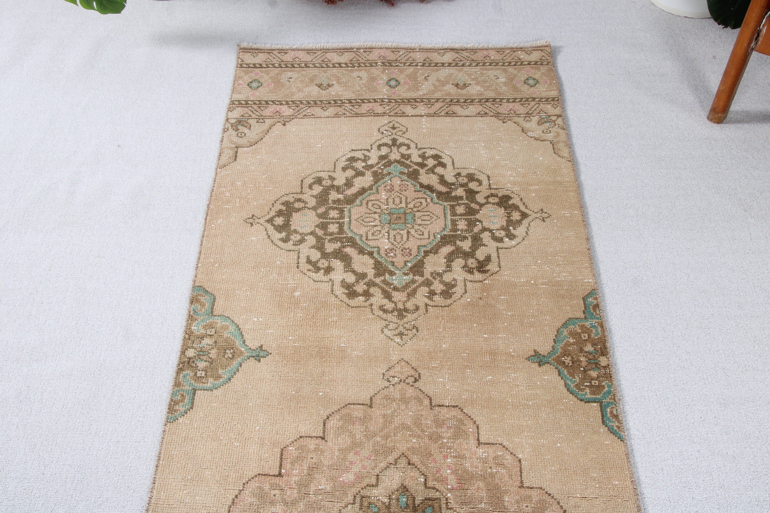 2.6x12.2 ft Runner Halı, Bildiri Halısı, Mutfak Halıları, Türk Halısı, Egzotik Halılar, Vintage Halı, Kahverengi Boho Halı, Düz Dokuma Halı, Koridor Halıları