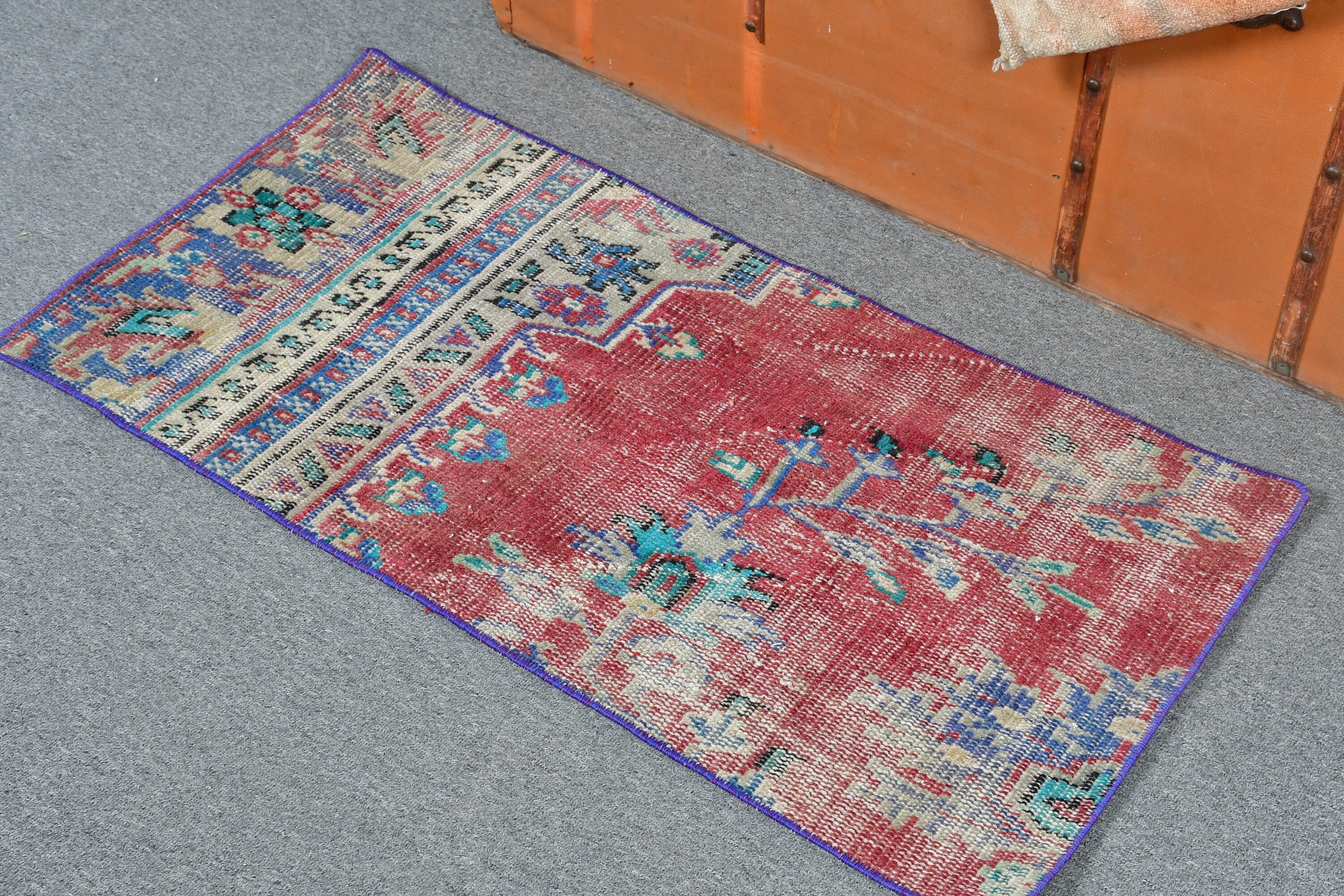 Turkish Rug, Cool Rug, Rugs for Car Mat, Moroccan Rugs, 1.7x3.3 ft Small Rug, Bath Rug, Entry Rugs, Brown Oriental Rugs, Vintage Rug