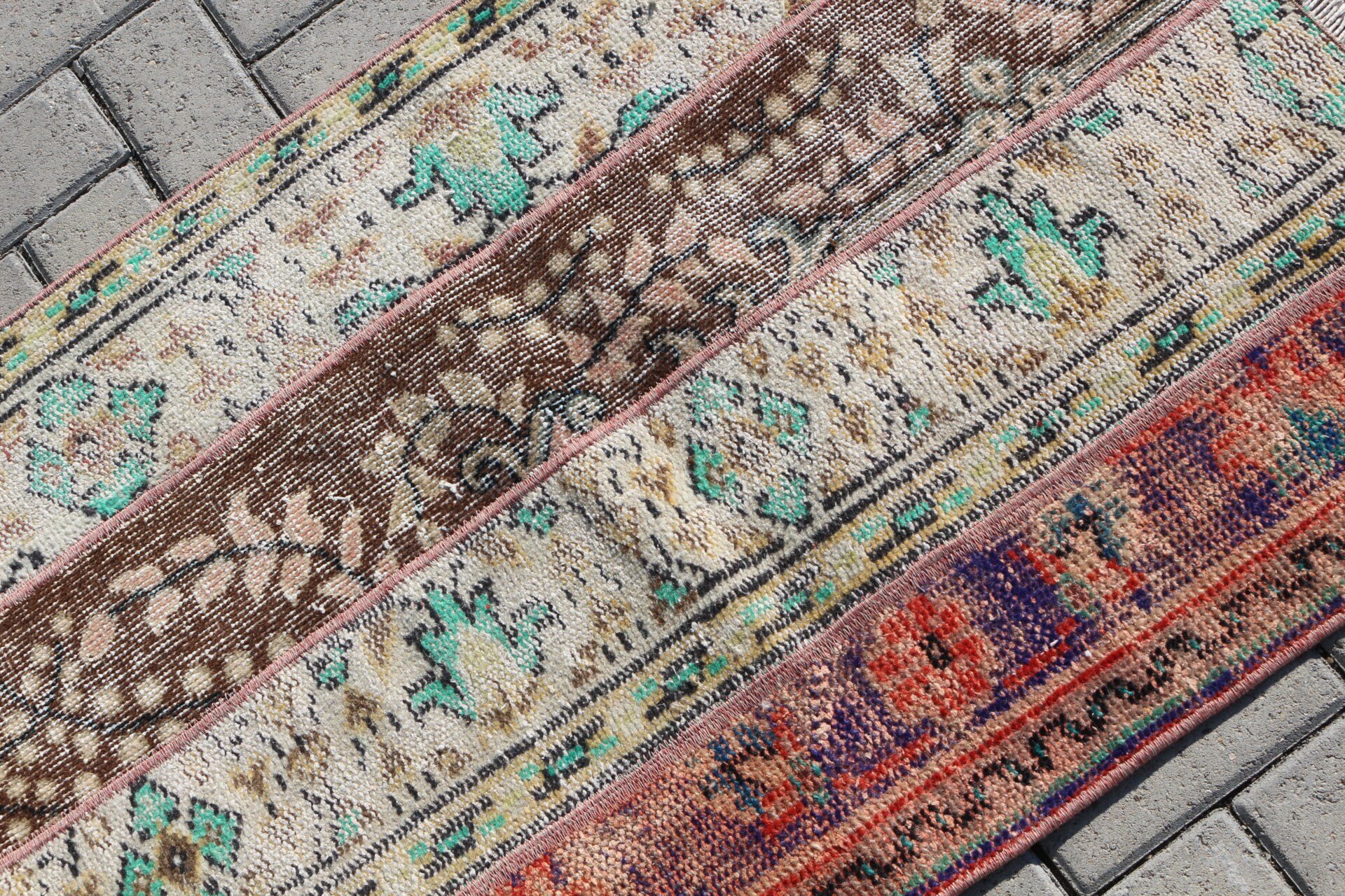 Turkish Rugs, Antique Rug, 2.3x3.4 ft Small Rugs, Brown Home Decor Rug, Bedroom Rug, Wall Hanging Rugs, Nursery Rugs, Vintage Rugs, Old Rug