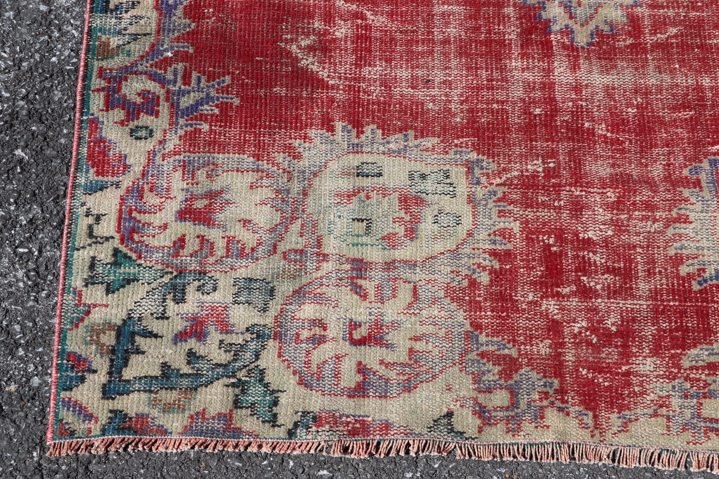 Kitchen Rug, Red Anatolian Rugs, Bedroom Rugs, Dining Room Rug, Turkish Rug, Wool Rug, Vintage Rug, 4.9x8.3 ft Large Rugs, Handwoven Rug