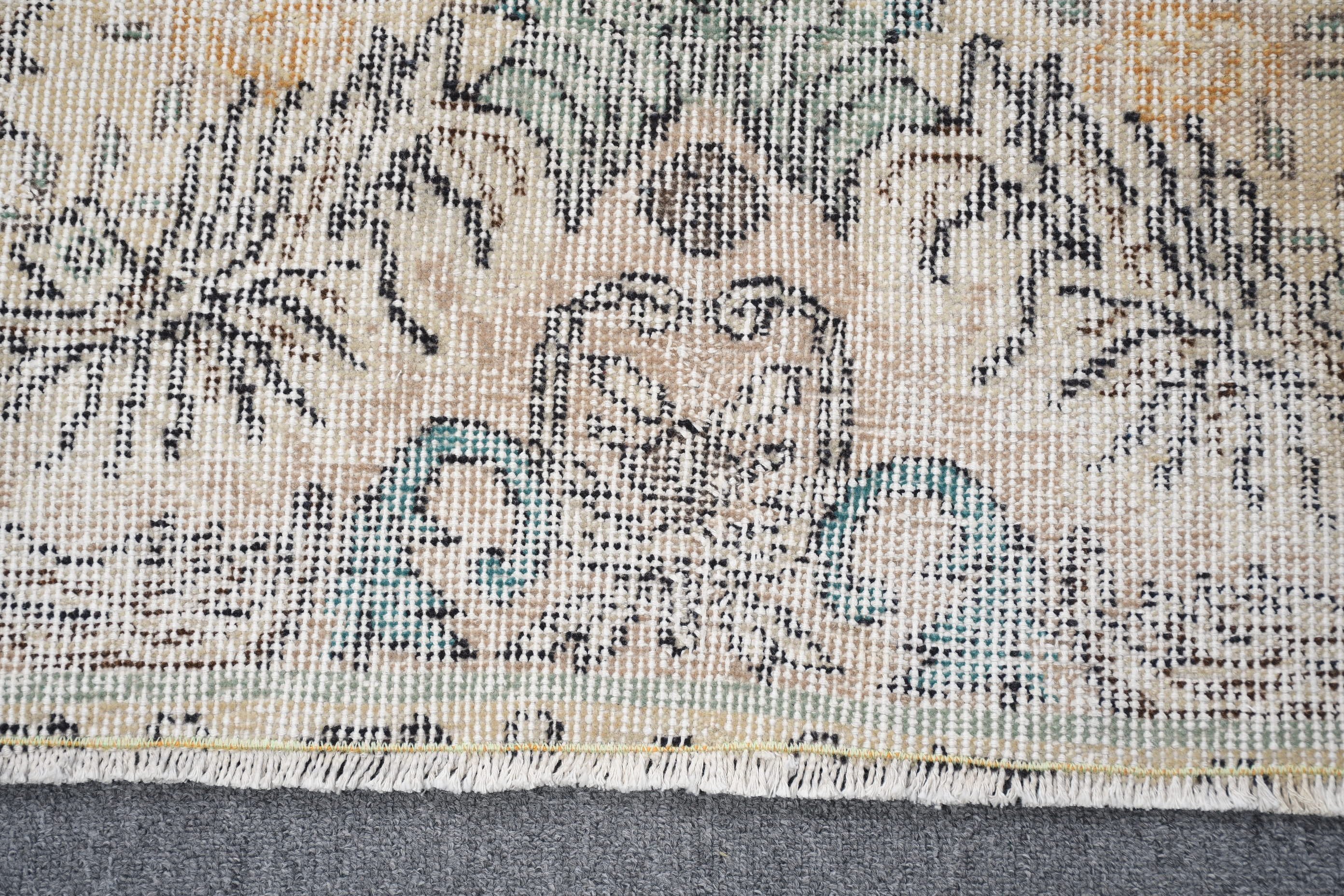 Vintage Halı, 5.8x9.6 ft Büyük Halılar, Antika Halı, Salon Halısı, Sarı Soğuk Halı, Yatak Odası Halıları, Fas Halısı, Türk Halısı, Salon Halıları