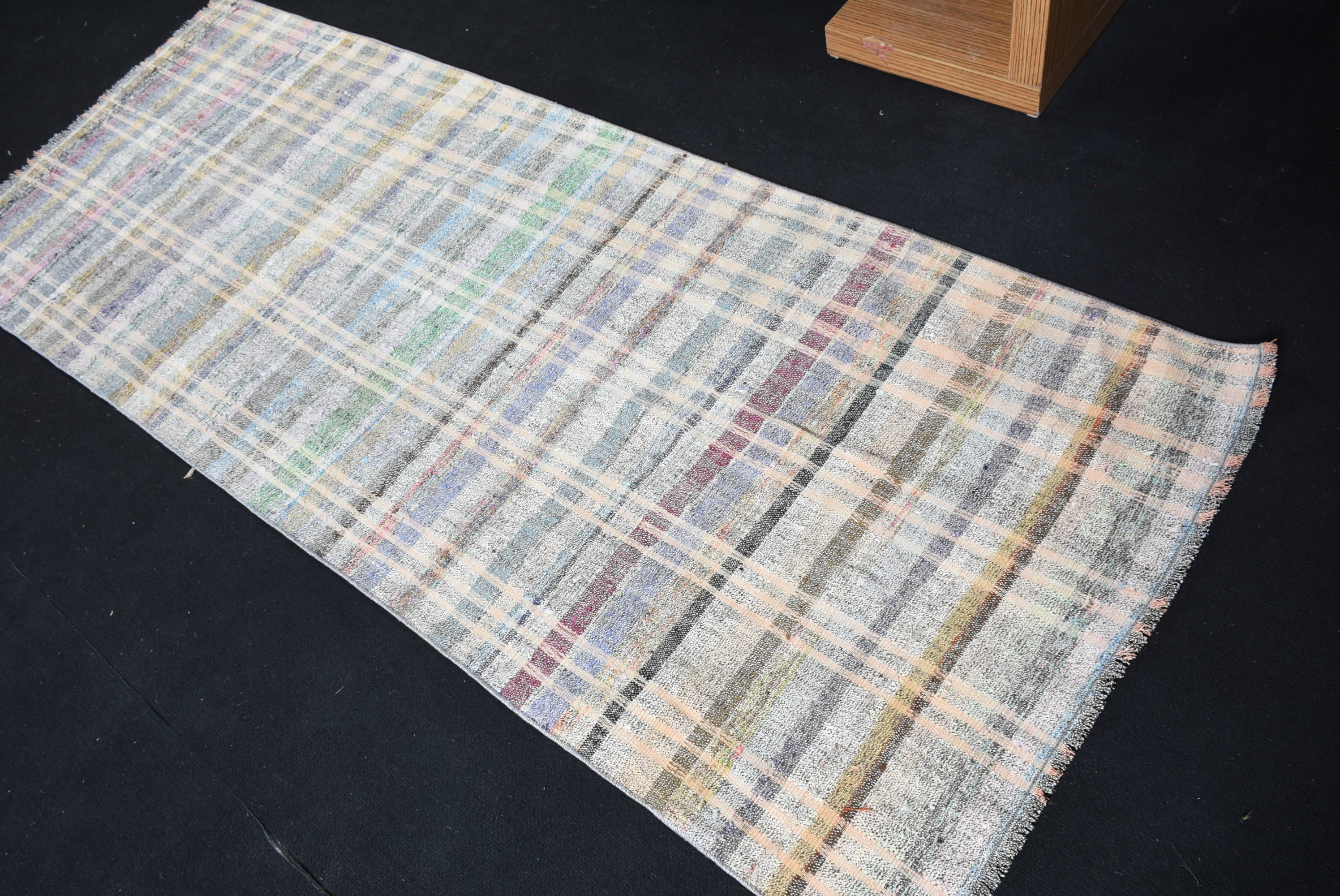 Mutfak Kilim, Antik Kilim, Merdiven Kilim, Koridor Kilim, Mutfak Kilim, Türk Kilim, Koridor Kilim, 92x233 cm Yolluk Kilim, Bej Uşak Kilim