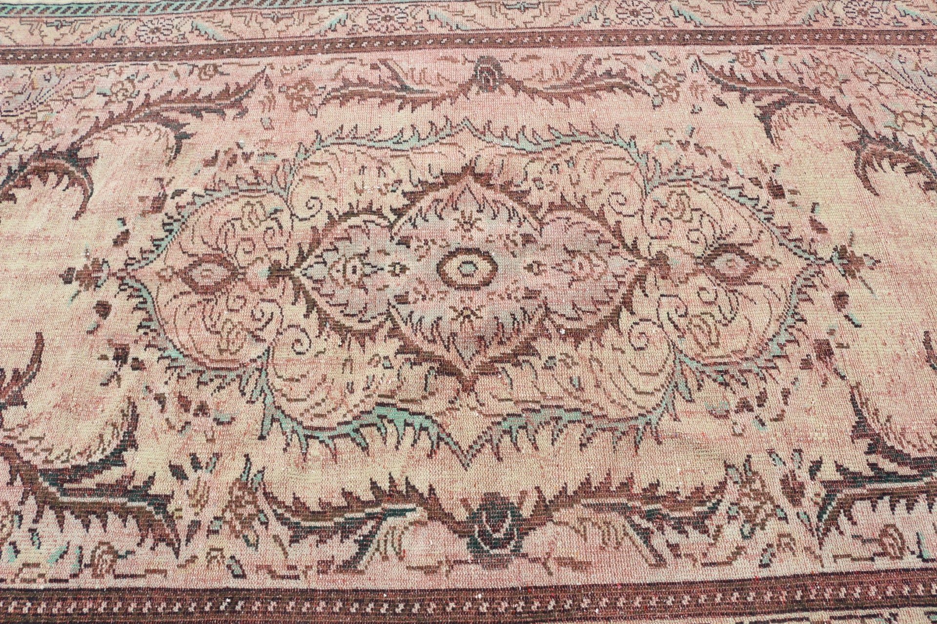 Oturma Odası Halısı, Vintage Halılar, 5.7x9.7 ft Büyük Halı, Kahverengi Fas Halısı, Eski Halılar, Salon Halısı, Yer Halısı, Ev Dekor Halıları, Türk Halısı