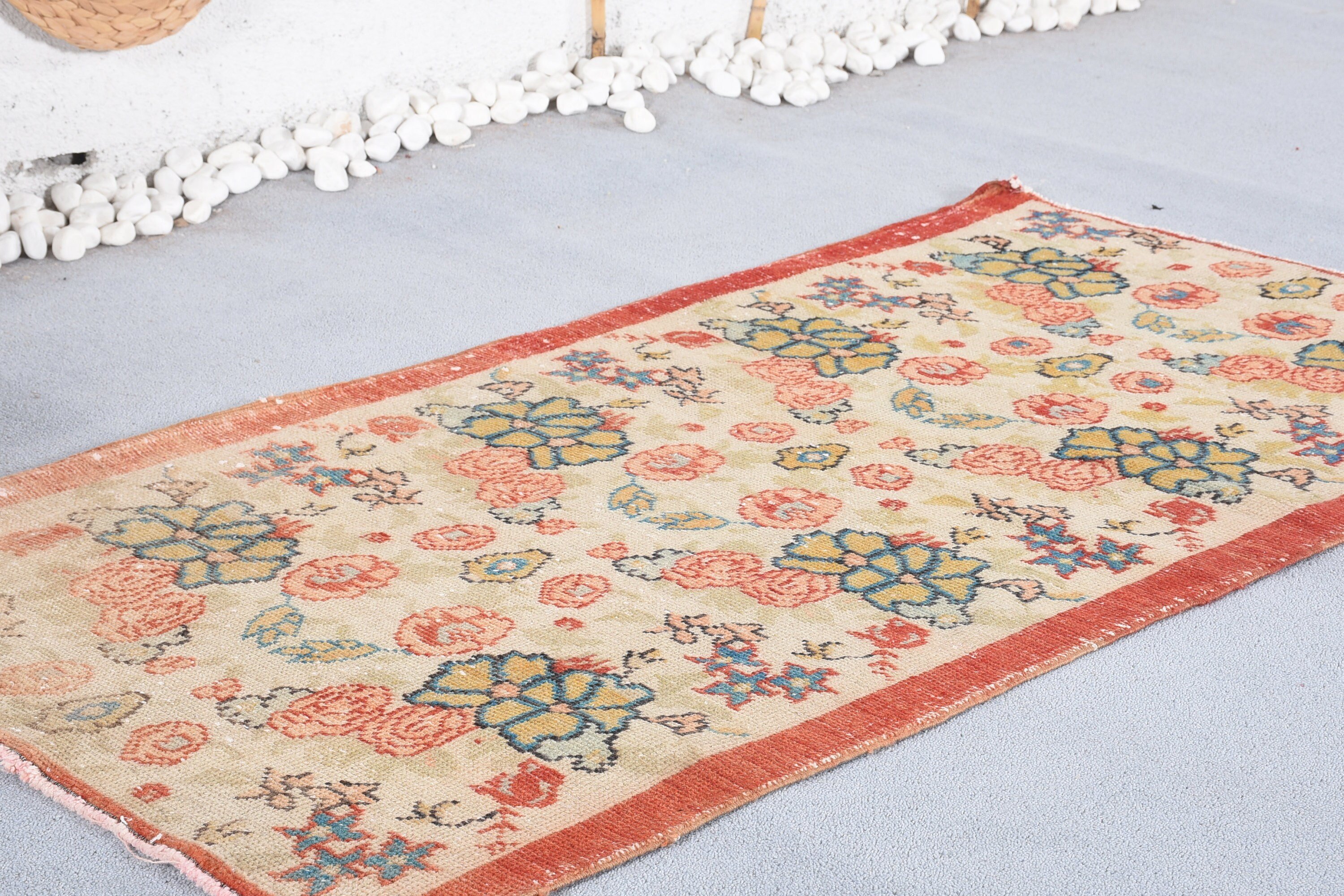 Rugs for Entry, Turkish Rug, Old Rug, Wool Rug, Red Anatolian Rugs, Floor Rug, Entry Rugs, 2.9x5.5 ft Accent Rug, Bedroom Rug, Vintage Rug