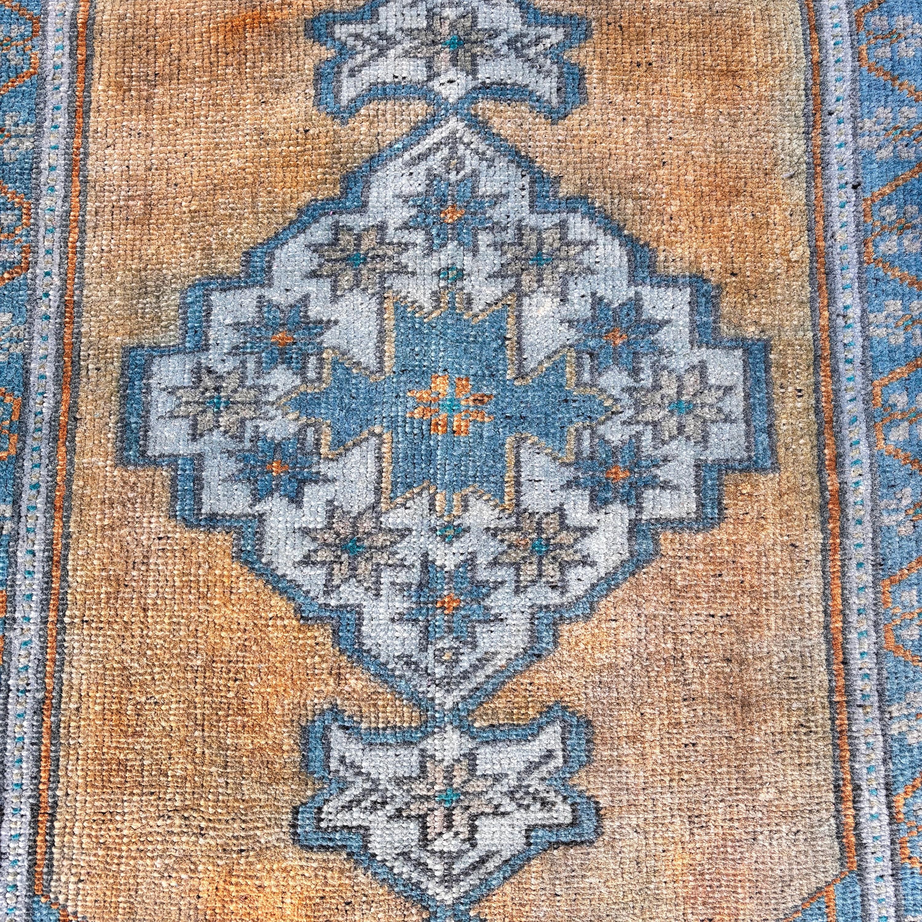 Giriş Halıları, Paspas Halısı, Vintage Halı, Düz Dokuma Halılar, Anadolu Halısı, Boho Halıları, 1.7x3.1 ft Küçük Halılar, Türk Halıları, Yeşil Antika Halı