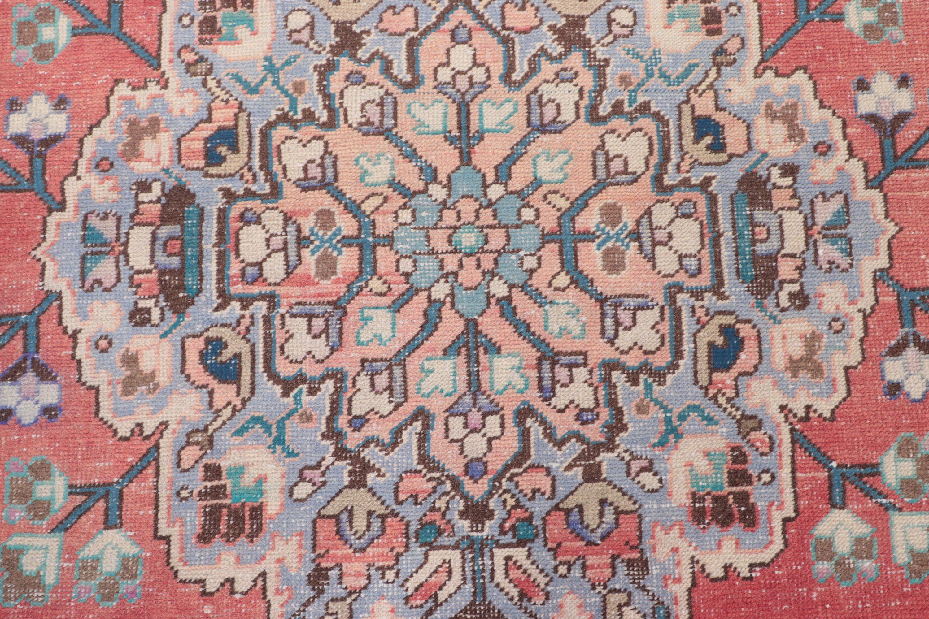 Pink Kitchen Rugs, Statement Rugs, Boho Area Rug, 4.2x6.3 ft Area Rugs, Dining Room Rugs, Vintage Rug, Turkish Rugs