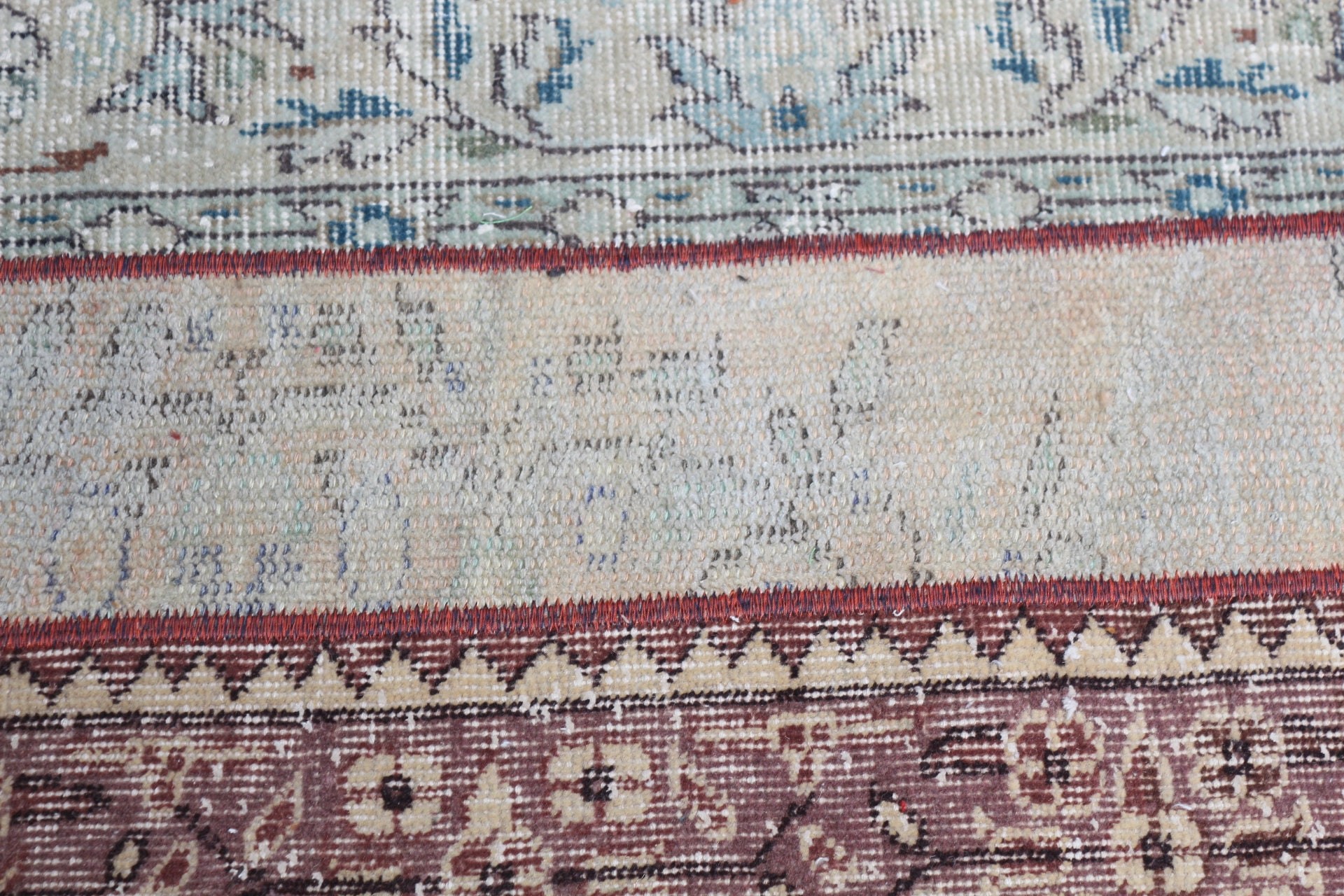 Fas Halısı, Yeşil Oushak Halıları, Duvara Asılı Halılar, 2.1x3.3 ft Küçük Halı, Türk Halısı, Soyut Halı, Mutfak Halısı, Vintage Halı, Banyo Halısı