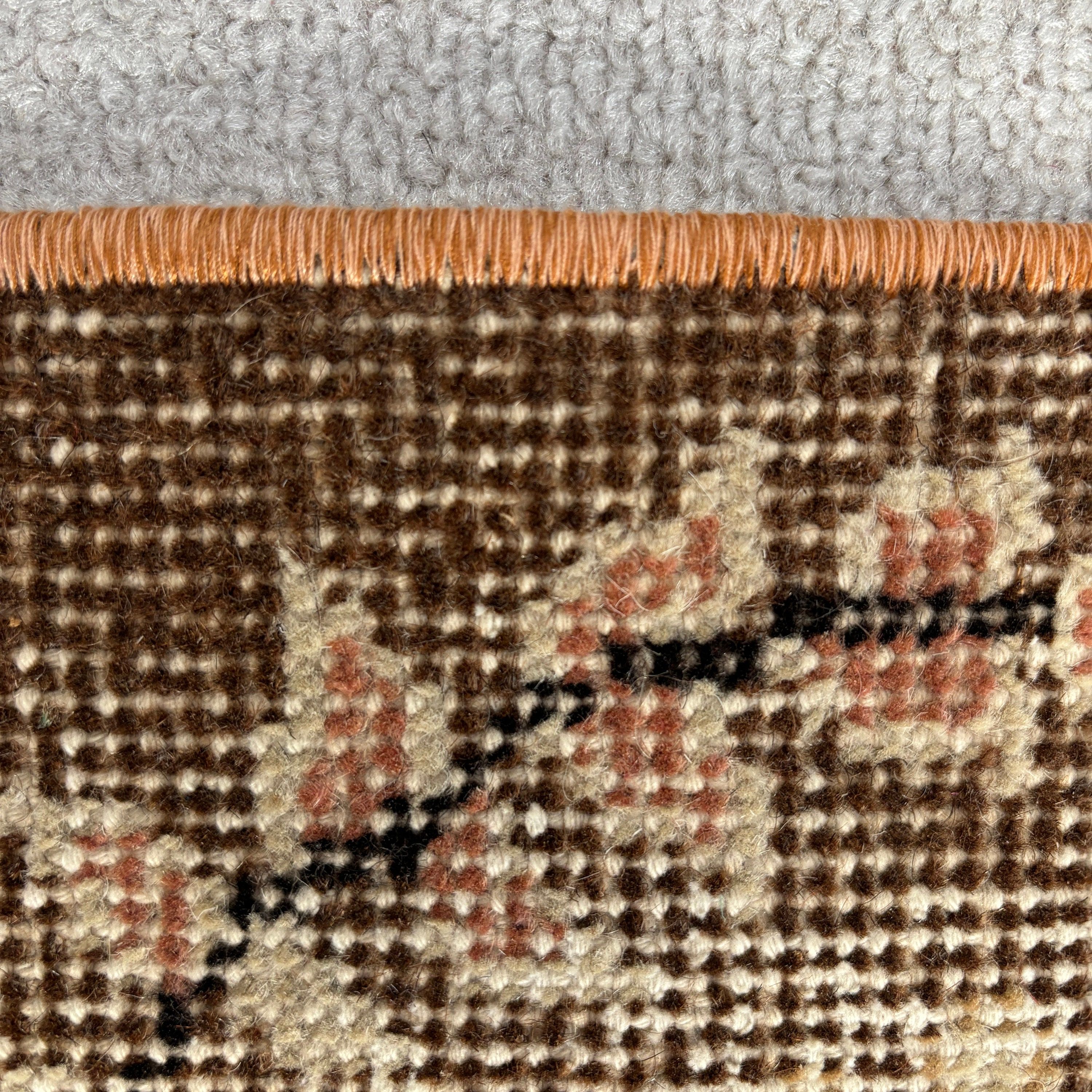 Kitchen Rug, Vintage Rugs, Luxury Rugs, Orange Kitchen Rugs, Indoor Rugs, Bedroom Rug, Rugs for Bedroom, 3.7x6.6 ft Area Rugs, Turkish Rug