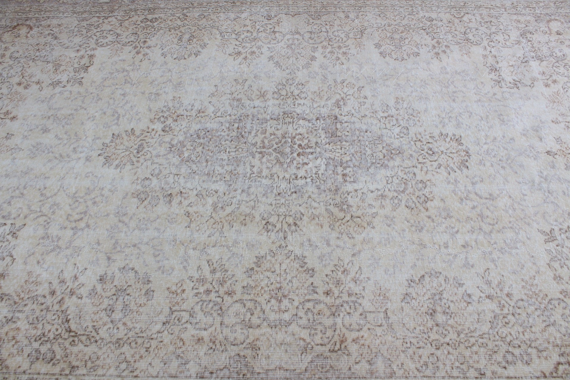 Dining Room Rug, Vintage Rug, Beige Antique Rugs, 7.2x10.7 ft Oversize Rug, Oushak Rug, Living Room Rug, Turkish Rugs