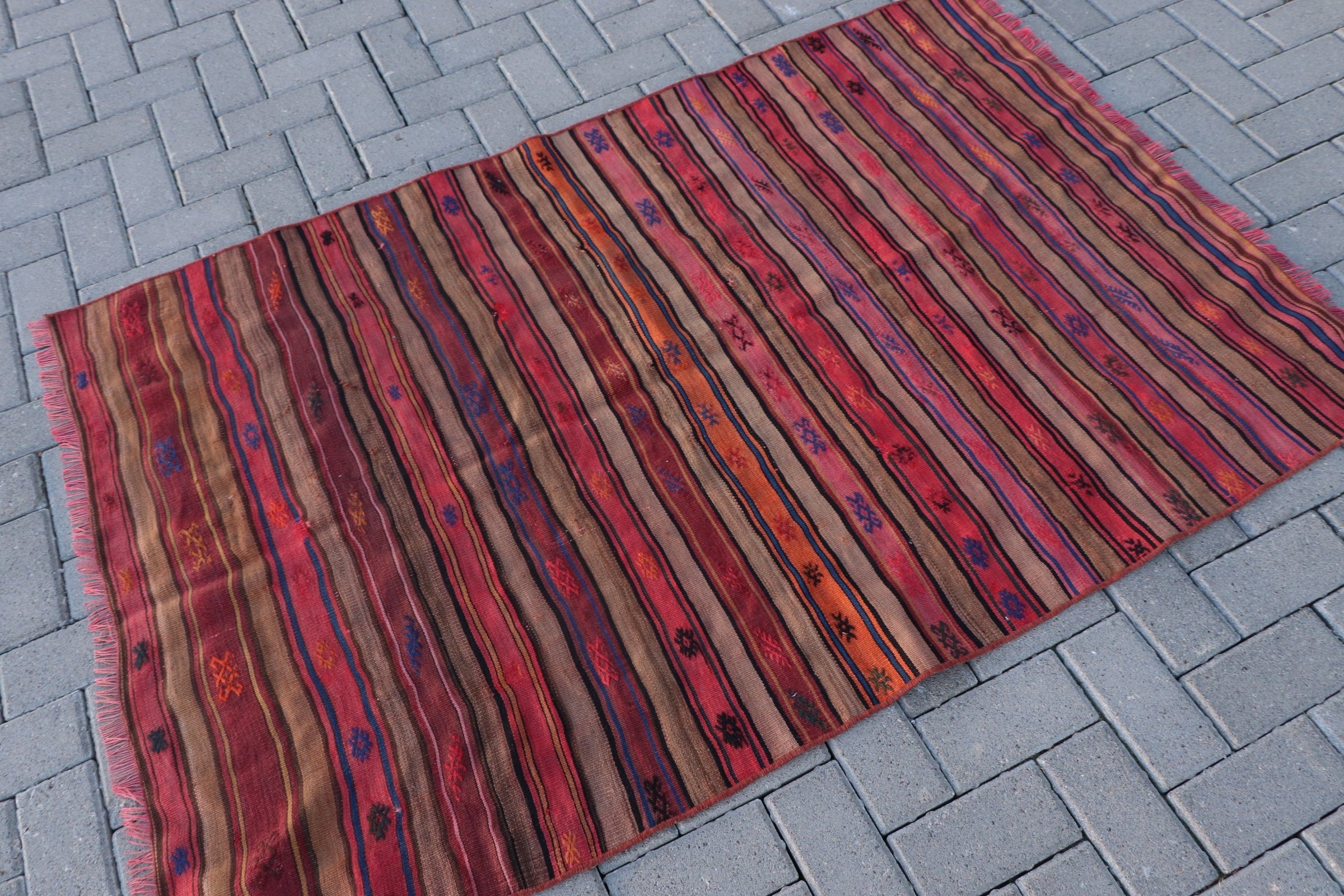 Giriş Kilim, 113x167 cm Antre Kilim, Pempe Serin Kilim, Nostaljik Kilim, Giriş Kilim, Giriş Kilim, Uşak Kilim, Ev Kilim, Yatak odası Kilim