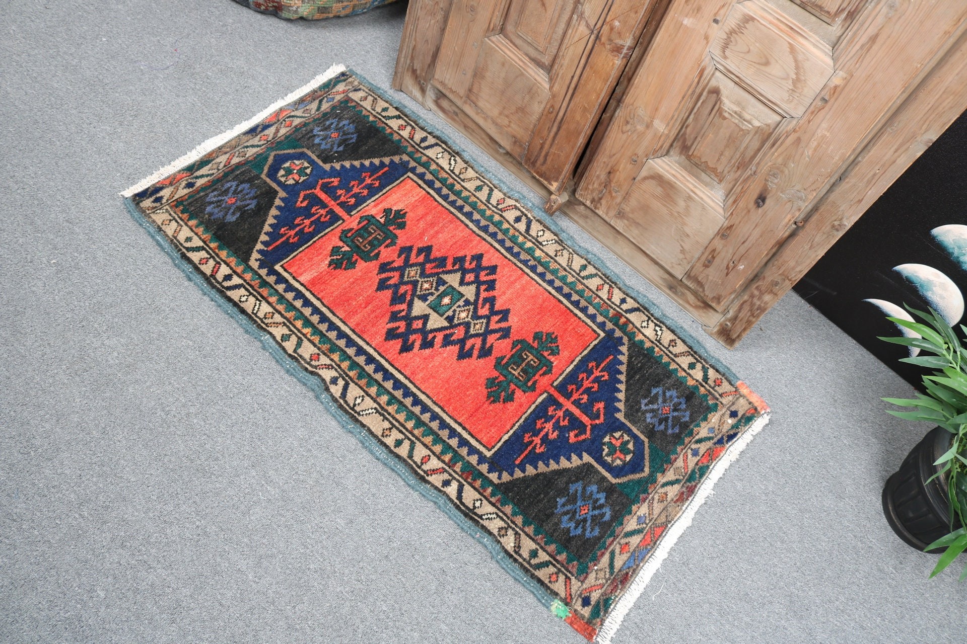 1.9x3.5 ft Küçük Halı, Modern Halı, Oryantal Halı, Türk Halıları, Kırmızı Nötr Halılar, Vintage Halı, Araba Paspas Halıları, Banyo Halısı, Yatak Odası Halıları