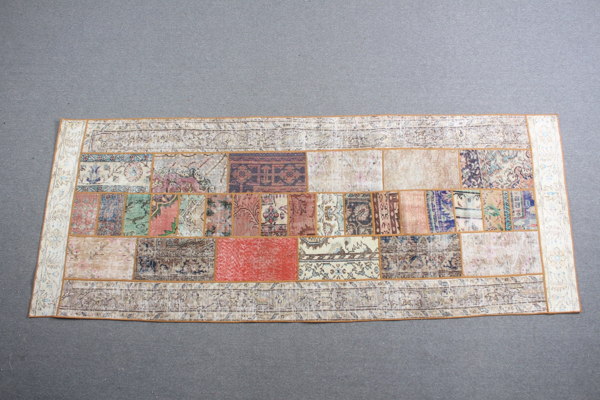 Türk Halıları, Mutfak Halıları, Vintage Halı, Gökkuşağı Soğuk Halı, 3,8x9,7 ft Runner Halıları, Sanat Halısı, Fas Halıları, Oryantal Halı, Koridor Halıları