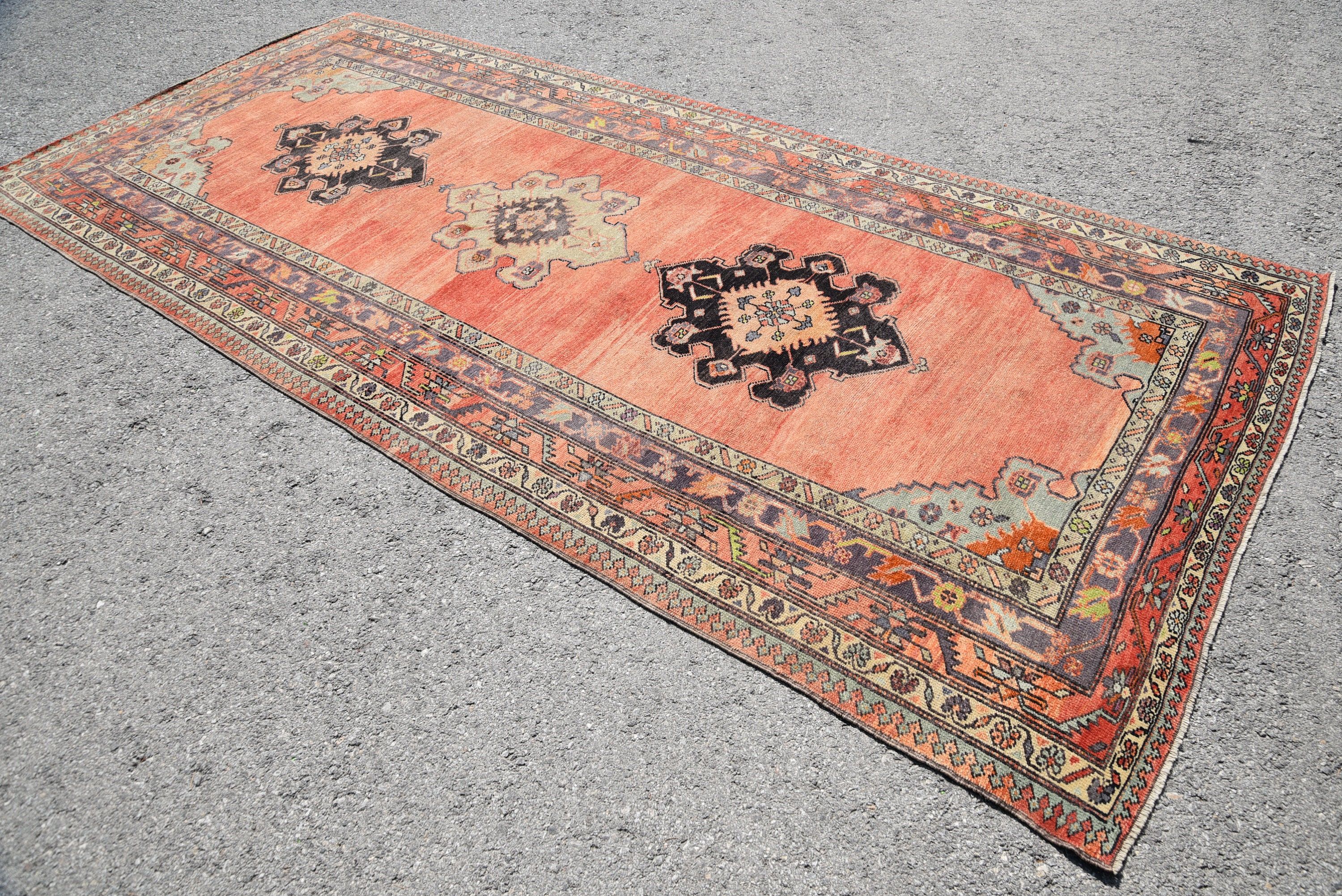 Oushak Halı, Türk Halısı, Salon Halıları, Geniş Alan Halı Halıları, Vintage Halılar, Yatak Odası Halısı, Yer Halıları, Salon Halıları, 5.2x11.5 ft Büyük Halı