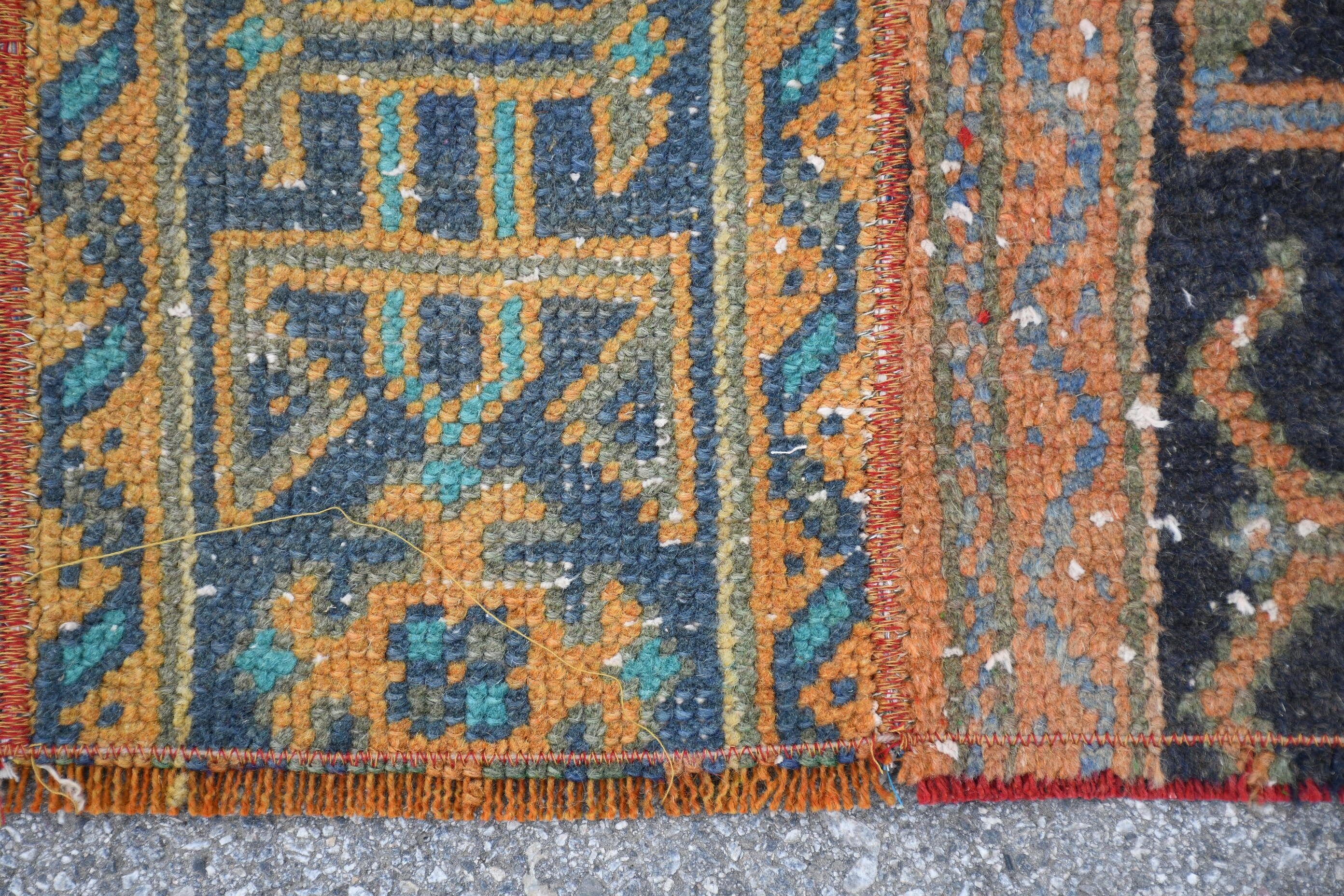 Anatolian Rugs, Vintage Rug, Art Rug, Corridor Rug, Rugs for Corridor, Brown Kitchen Rug, Turkish Rug, 2.3x5.9 ft Runner Rugs