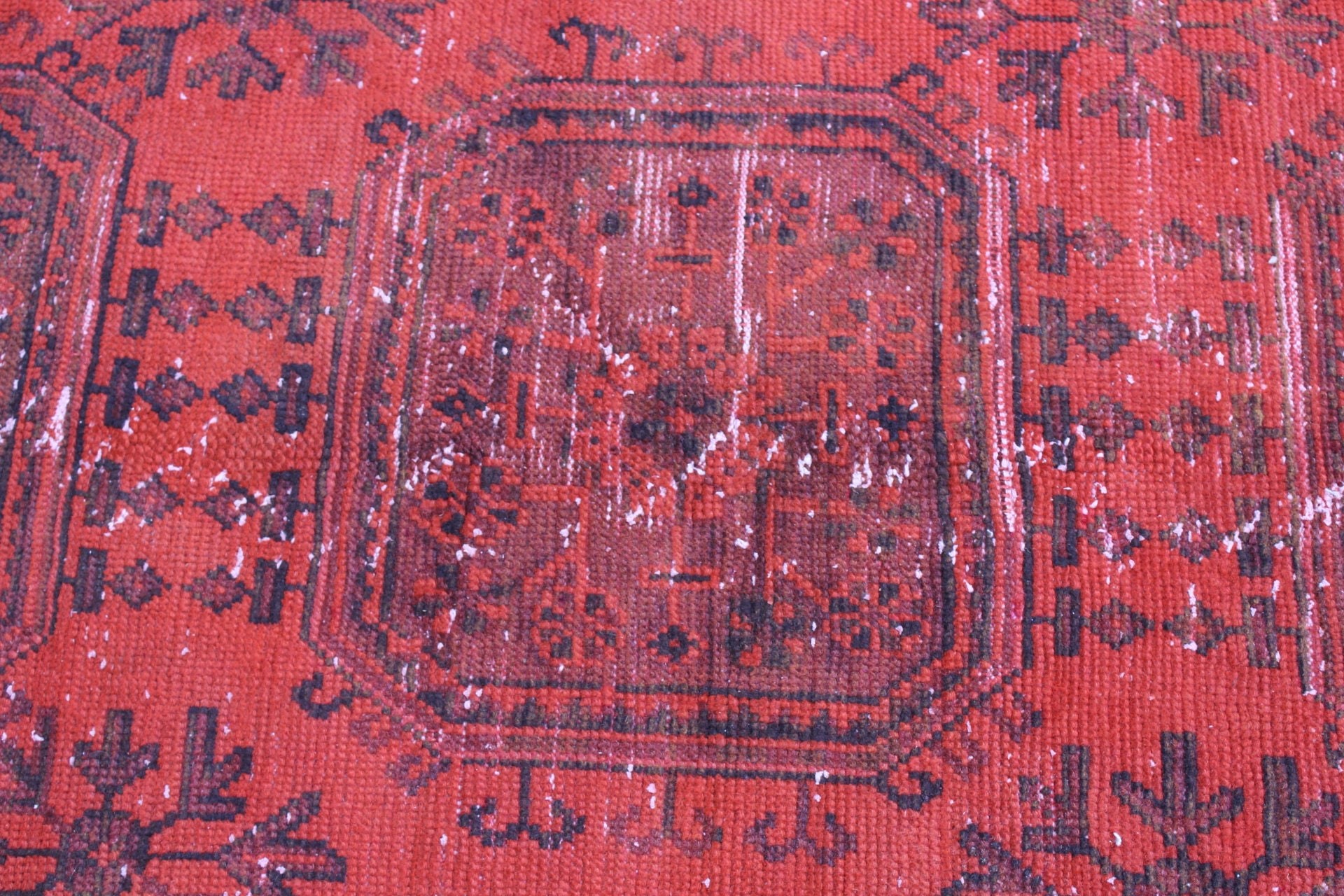 Red Antique Rug, Rugs for Stair, Turkish Rug, Bedroom Rug, Kitchen Rug, 2.5x8.9 ft Runner Rugs, Antique Rugs, Corridor Rug, Vintage Rug