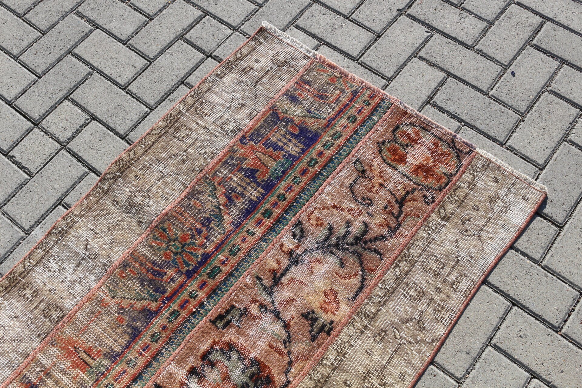 2.6x4.1 ft Small Rug, Car Mat Rugs, Kitchen Rug, Bathroom Rug, Rugs for Entry, Home Decor Rug, Brown Antique Rug, Vintage Rug, Turkish Rug