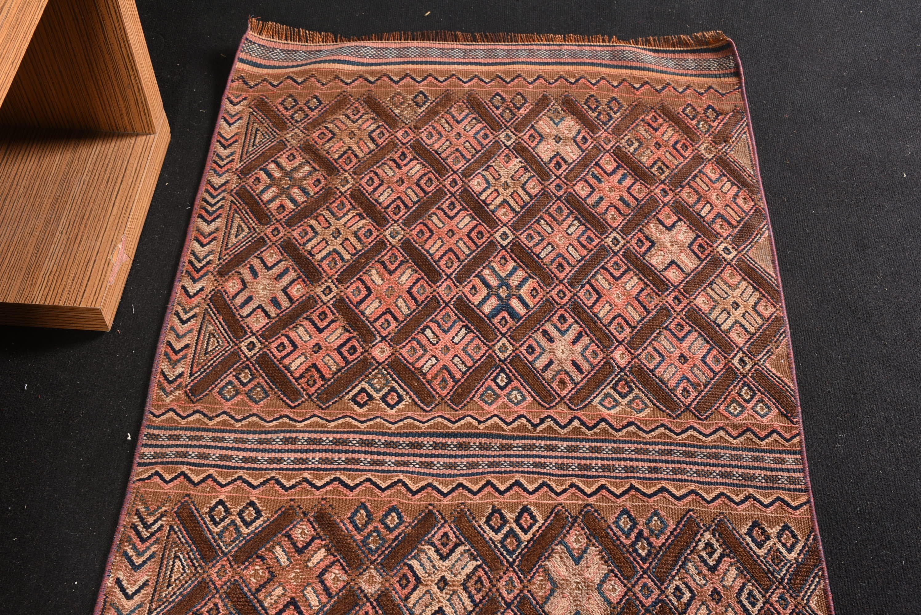 Vintage Halı, Kahverengi 2.9x5.4 ft Accent Halılar, Giriş Halıları, Havalı Halılar, Kilim, Antika Halılar, Türk Halısı, Yatak Odası Halıları, Özel Halı