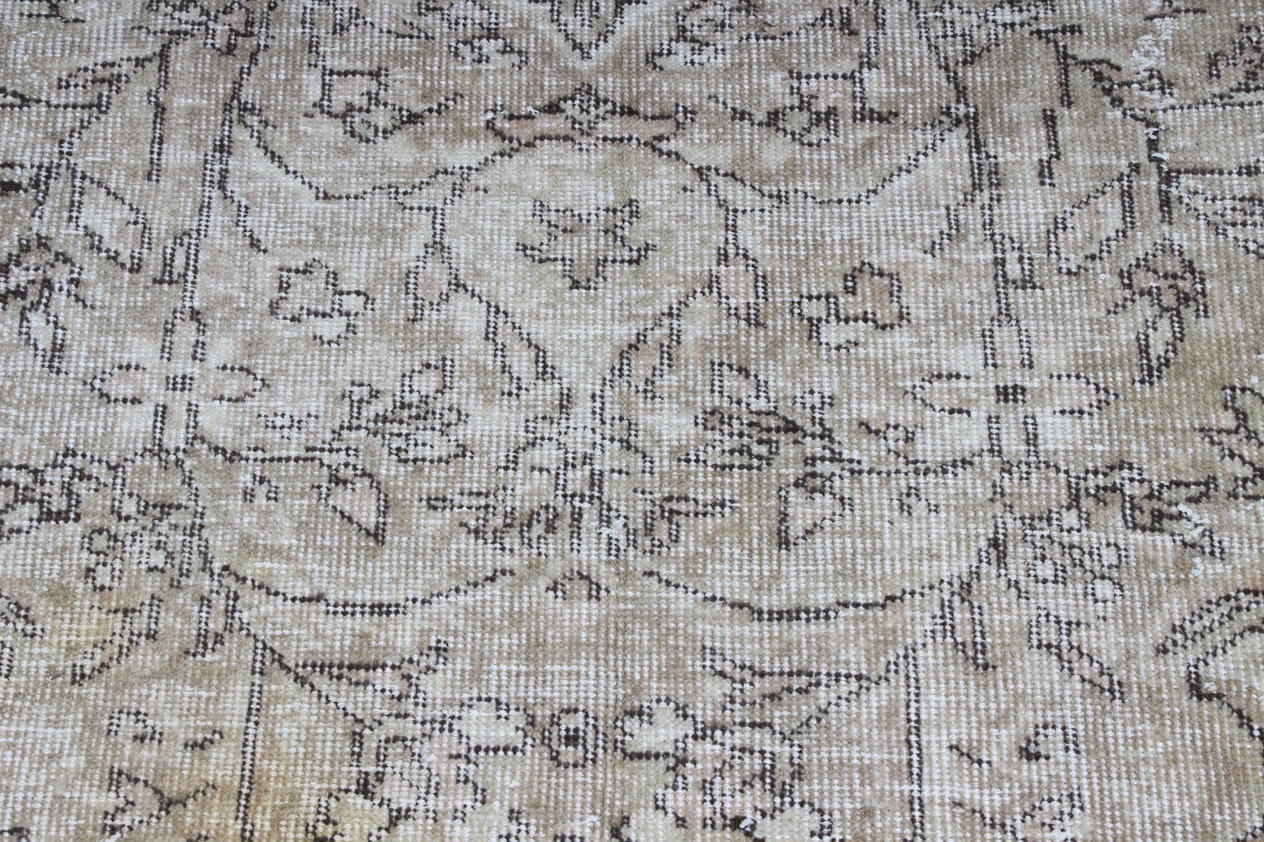 Türk Halıları, Vintage Halılar, Vintage Runner Halıları, Beni Ourain Runner Halısı, 2.5x7 ft Runner Halısı, Nötr Halılar, Antika Halı, Bej Boho Halıları