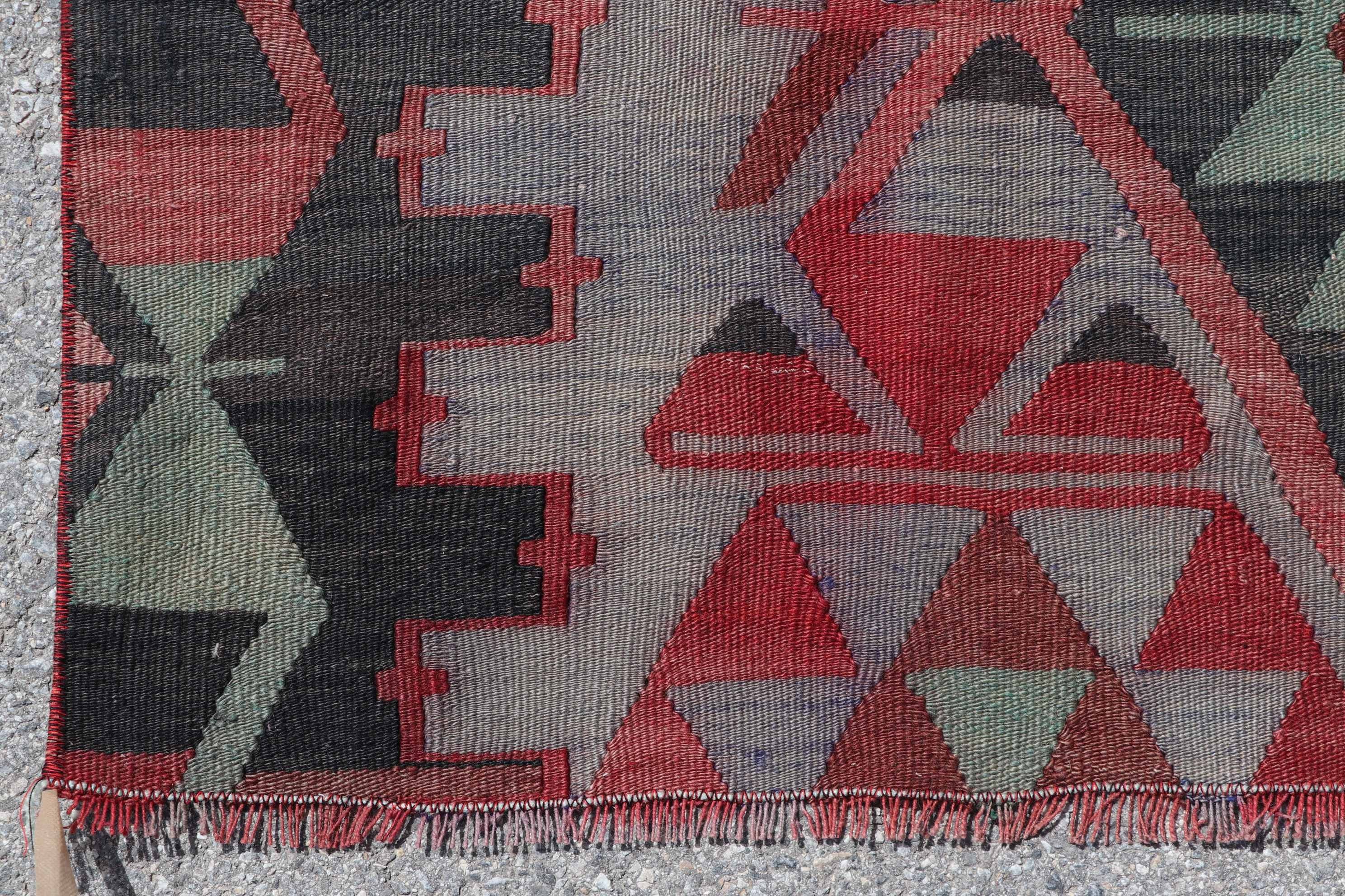 Oturma odası Kilim, 140x279 cm Salon Kilim, Yatak odası Kilim, Uşak Kilim, Nostaljik Kilim, Kırmızı Zemin Kilim, Oturma odası Kilim