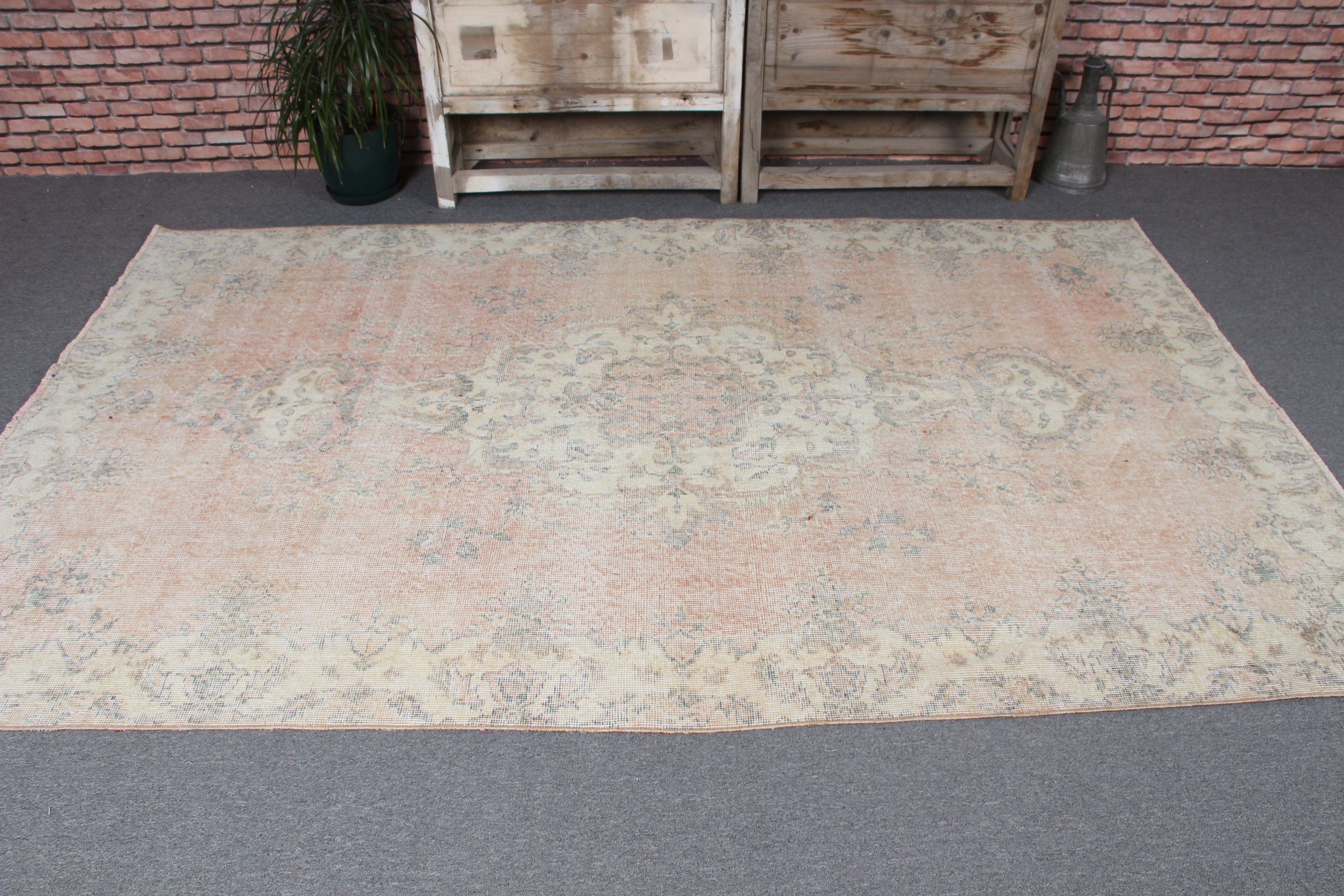 Luxury Rugs, Large Vintage Rugs, Turkish Rug, Vintage Rug, Beige Cool Rug, Living Room Rug, Boho Rug, Moroccan Rugs, 5.2x8.5 ft Large Rug