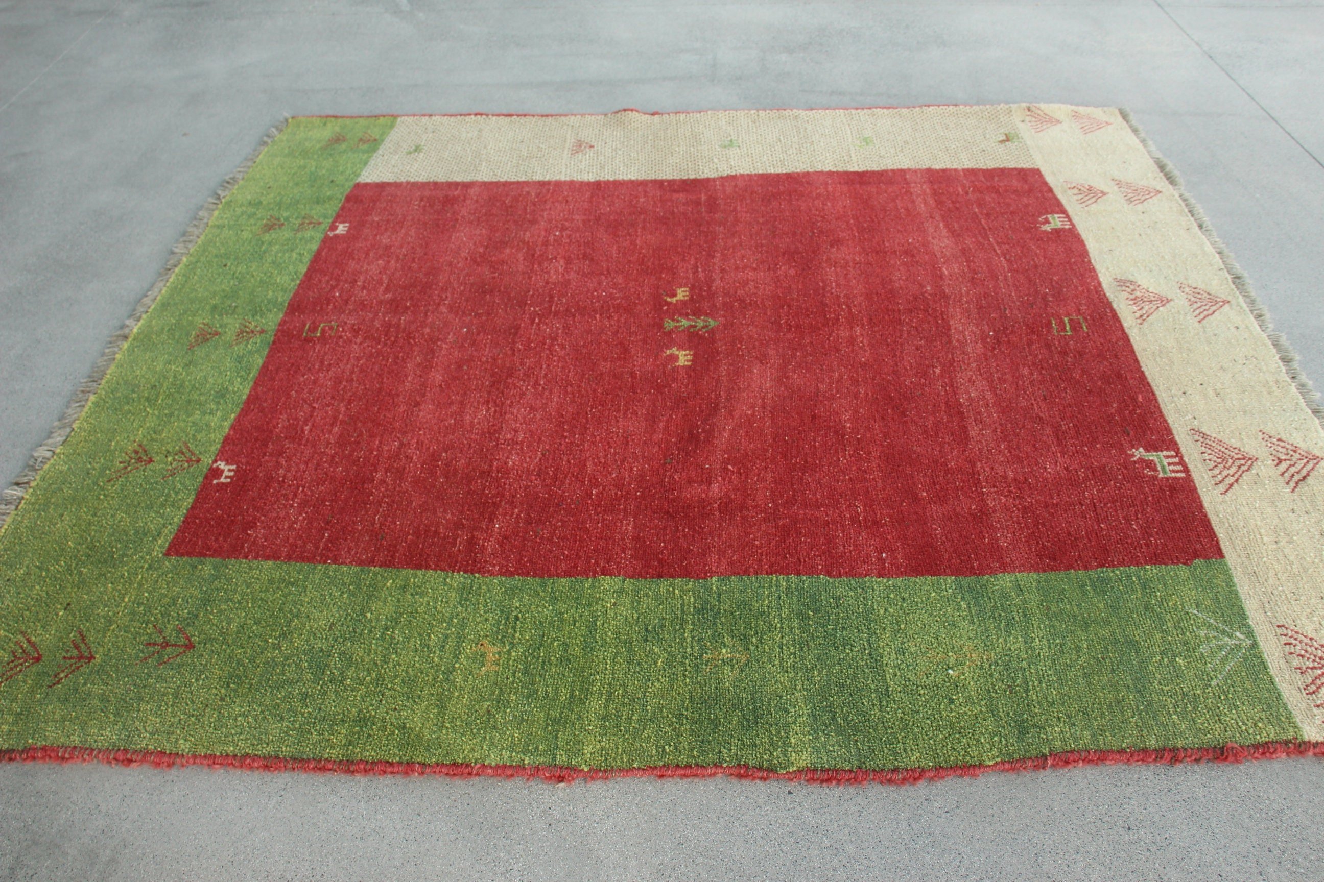 Home Decor Rug, Rugs for Large Vintage, Turkish Rugs, Salon Rugs, Vintage Rugs, Bedroom Rug, Floor Rug, Red Cool Rug, 6.7x7.9 ft Large Rugs