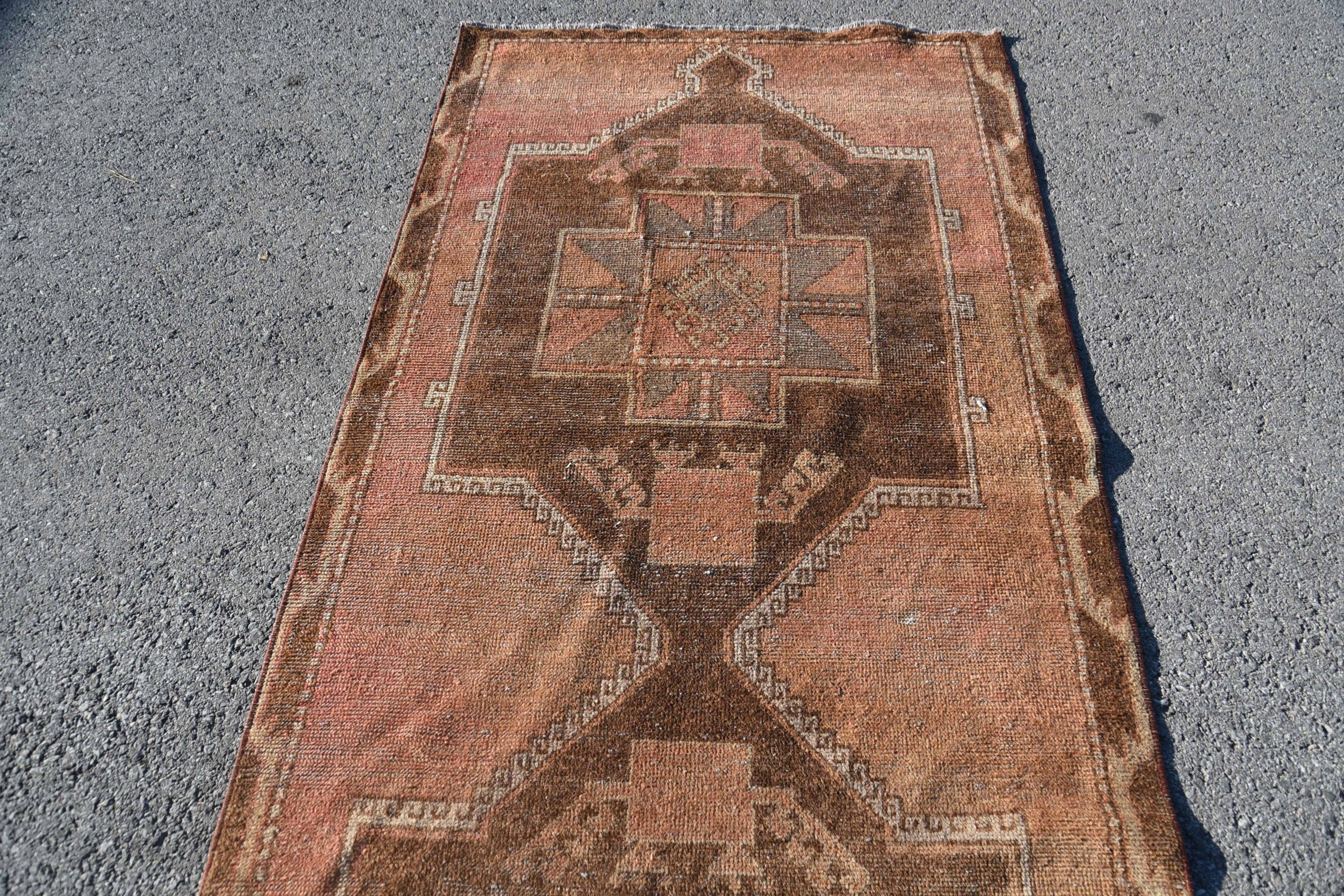 Runner Halıları, Kabile Halısı Runner Halıları, Eski Halı, Vintage Halı, Renkli Halı, 3,8x13,5 ft Runner Halıları, Türk Halıları, Oushak Halısı, Koridor Halısı