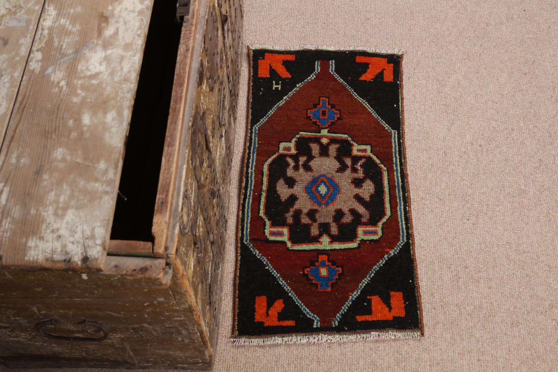 1.1x2.1 ft Small Rug, Purple Moroccan Rugs, Door Mat Rug, Floor Rug, Wall Hanging Rugs, Turkish Rug, Oriental Rug, Custom Rugs, Vintage Rug