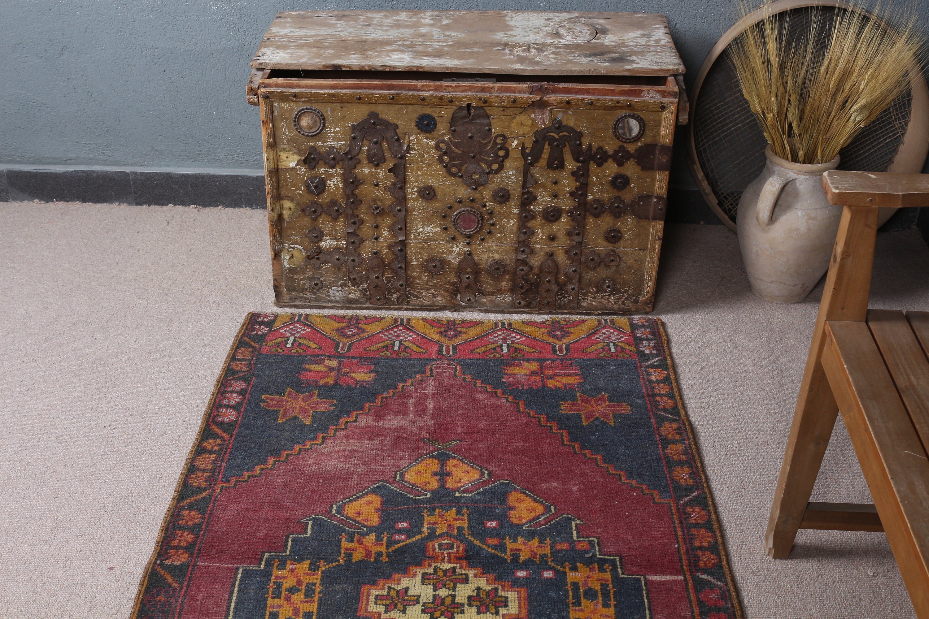 Moroccan Rugs, Bedroom Rug, 2.9x5 ft Small Rug, Purple Bedroom Rug, Rugs for Entry, Bathroom Rug, Entry Rug, Turkish Rug, Vintage Rug