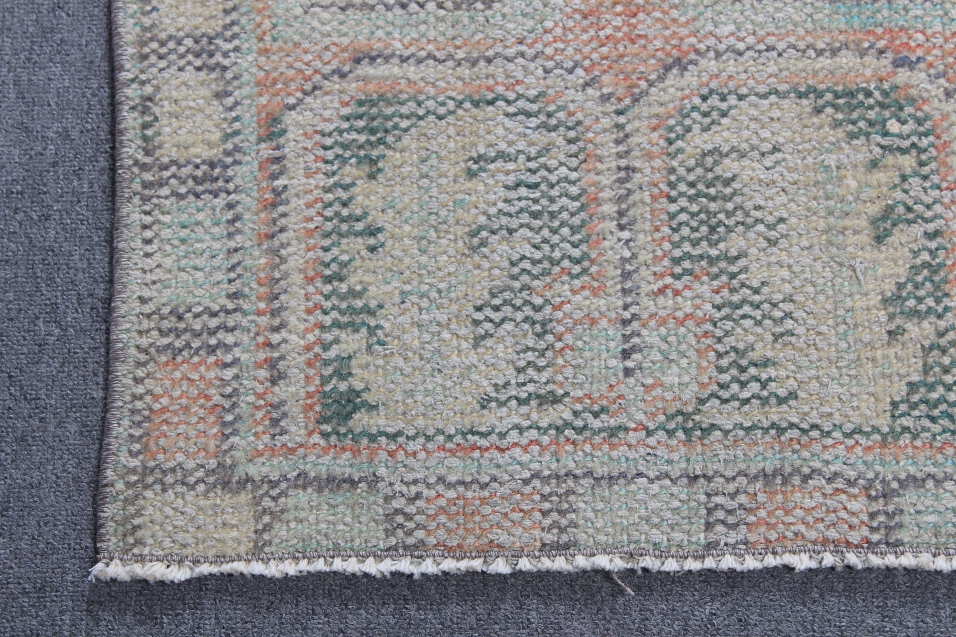 Vintage Rug, Custom Rug, Turkish Rugs, Bedroom Rug, Wall Hanging Rugs, Antique Rugs, Green Moroccan Rug, 1.7x3.6 ft Small Rug, Kitchen Rug