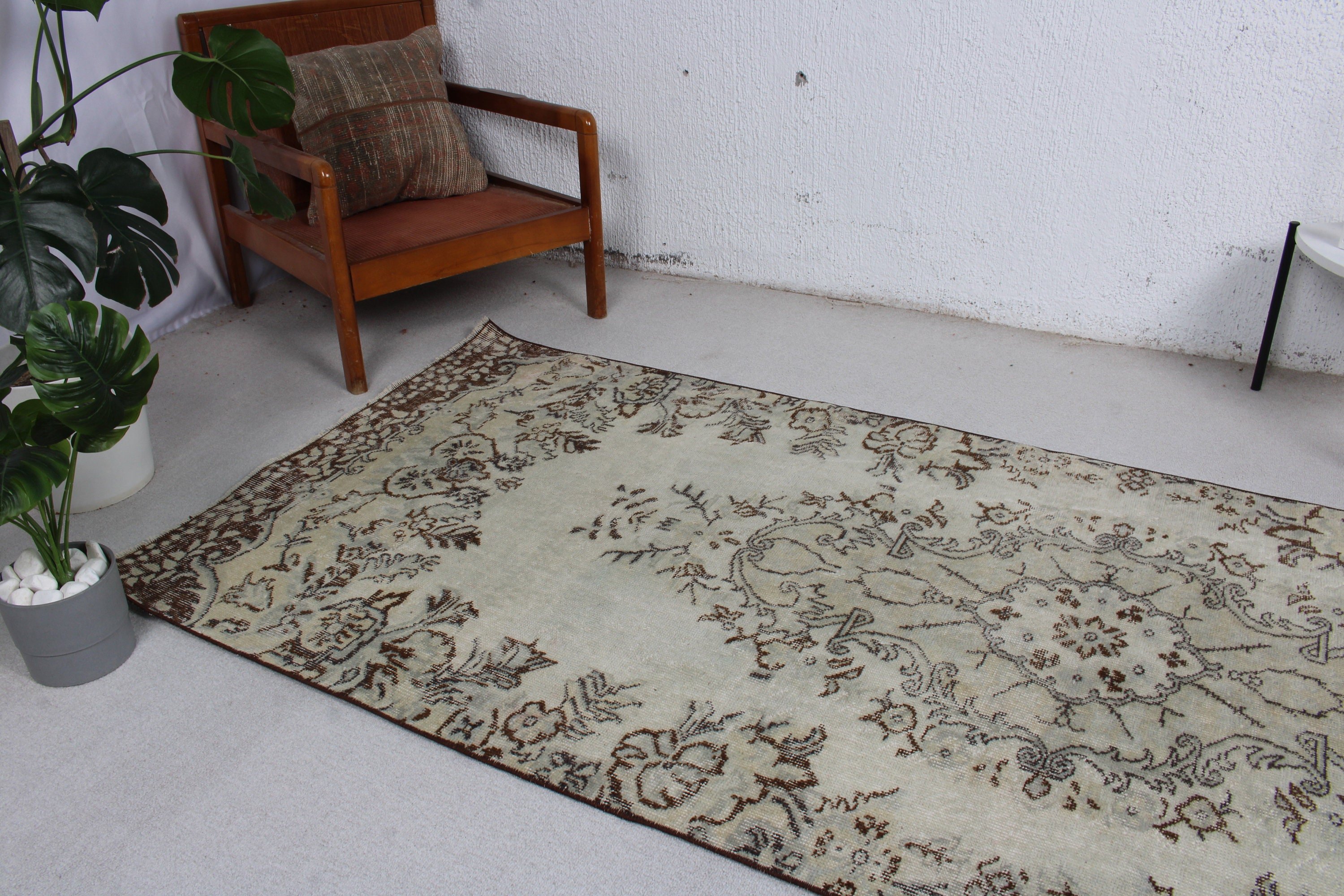 3.6x9.3 ft Runner Halıları, Beni Ourain Runner Halıları, Türk Halıları, Vintage Halı, Bej Lüks Halı, Oushak Halıları, Bildiri Halısı, Koridor Halıları