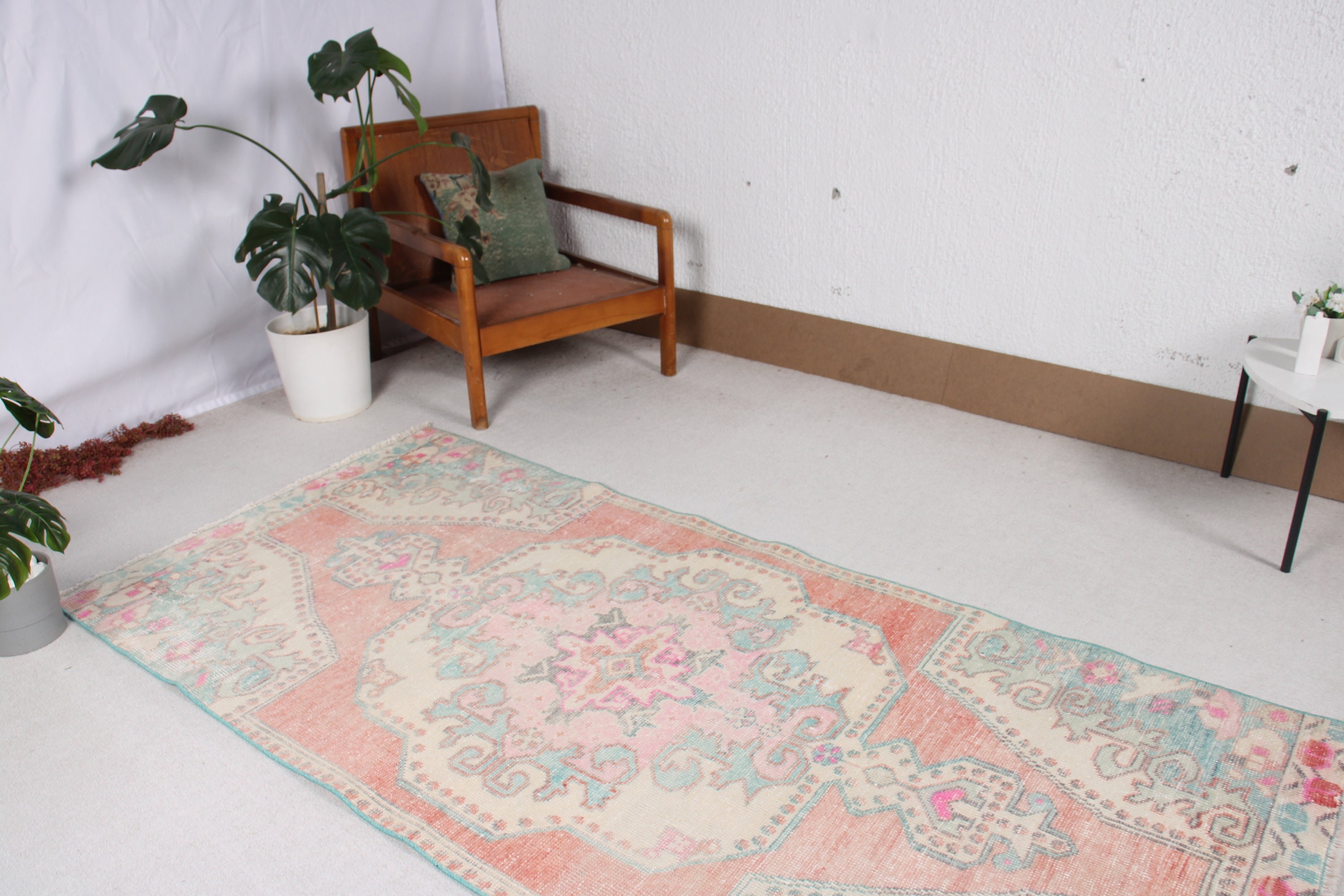 Ofis Halıları, Boho Bölge Halıları, Boho Halılar, Kırmızı Nötr Halı, Türk Halısı, Açıklama Halıları, Yemek Odası Halıları, 3,4x7,3 ft Alan Halıları, Vintage Halı