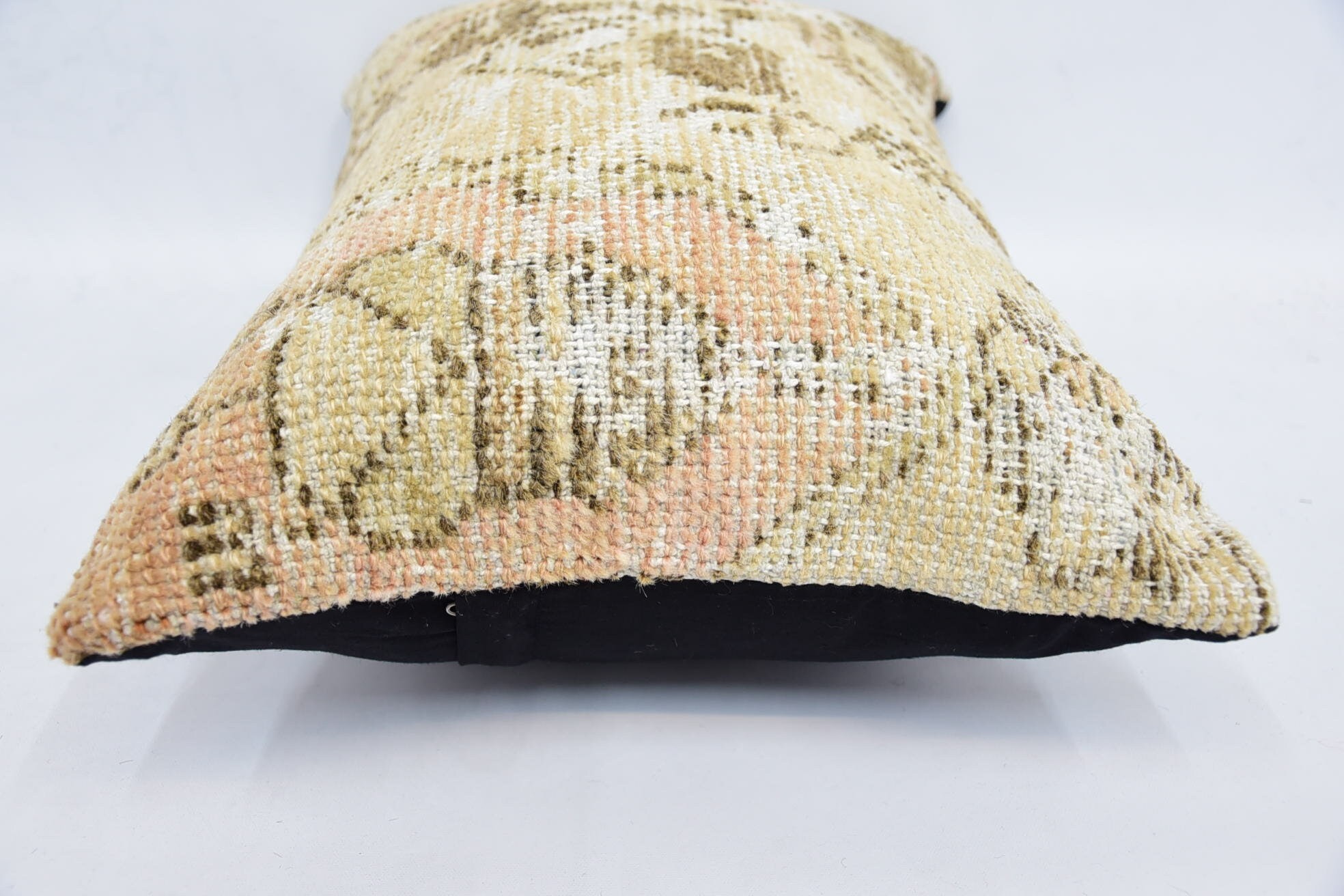 Gift Pillow, Sofa Bolster Cushion Cover, Turkish Pillow, Pillow for Sofa, Natural Cushion Cover, 16"x24" Beige Cushion Cover