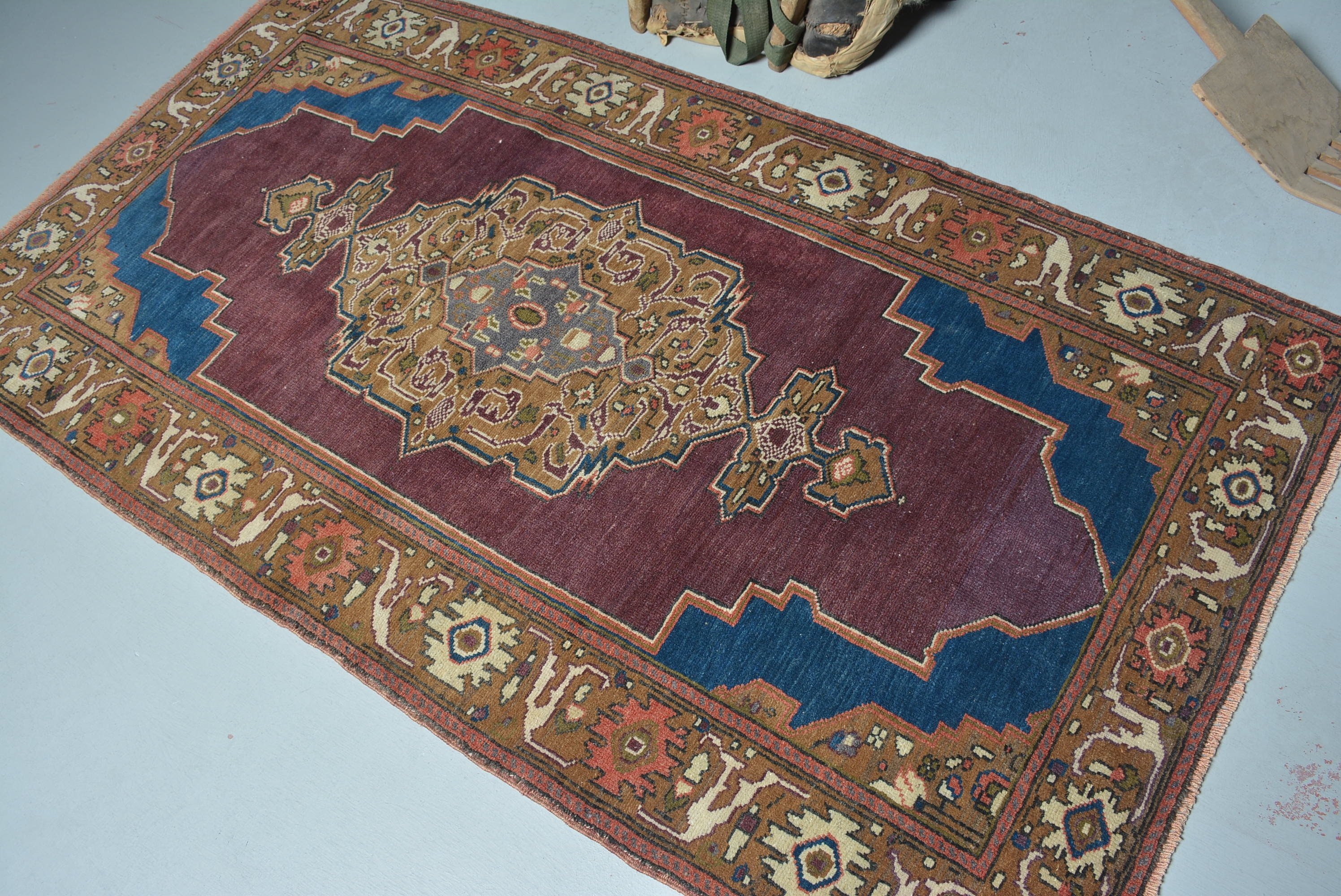 Living Room Rug, Boho Area Rug Rugs, Turkish Rugs, Rugs for Area, 3.8x7 ft Area Rug, Colorful Rug, Anatolian Rug, Vintage Rug, Nursery Rug