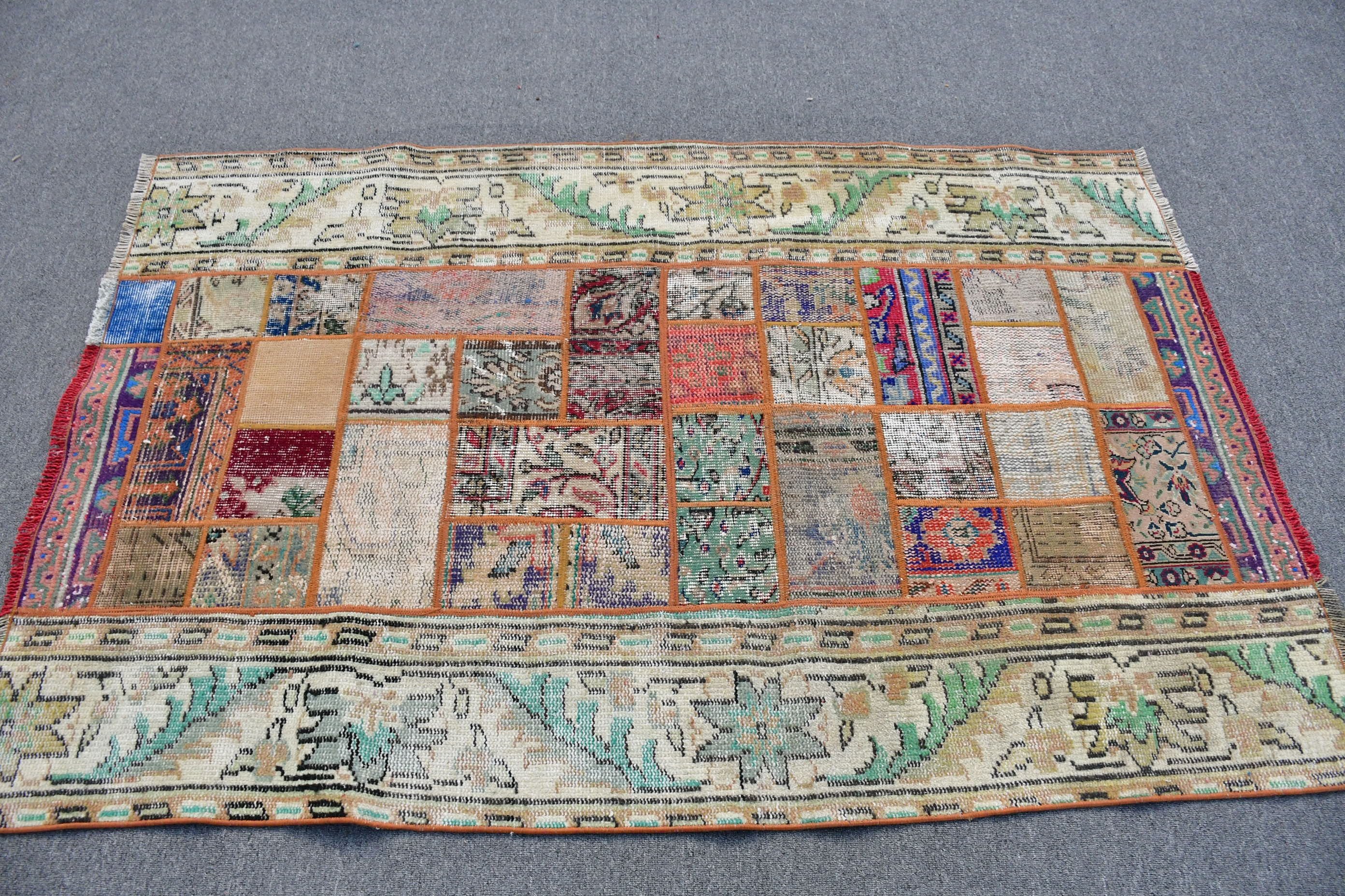 Mutfak Halısı, Sevimli Halı, Yer Halıları, Vintage Vurgulu Halı Halıları, Yatak Odası Halısı, Vintage Halı, 3,6x5,5 ft Accent Halısı, Giriş Halıları, Türk Halıları
