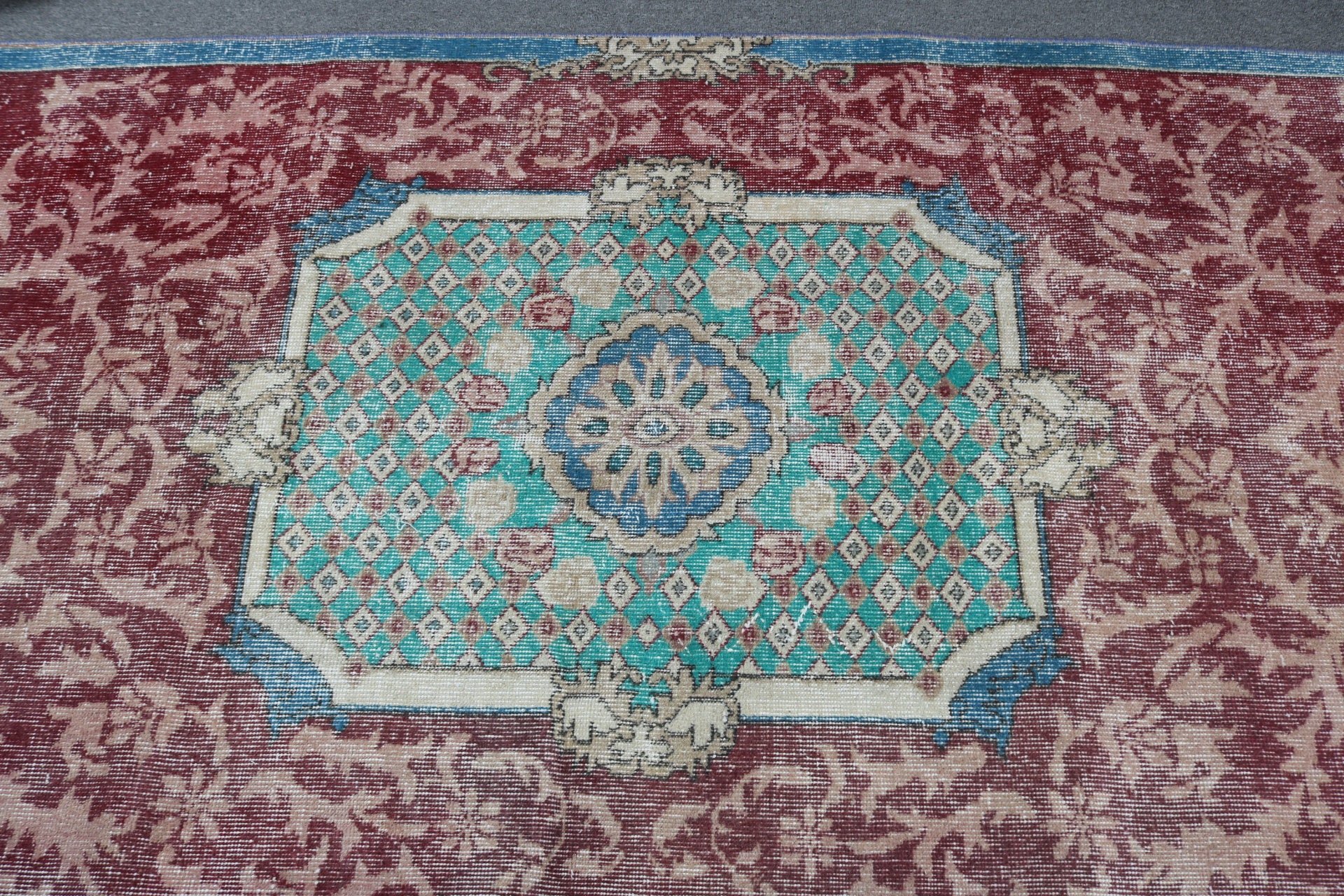 Vintage Alan Halıları, 3.8x8.6 ft Alan Halıları, Çocuk Halısı, Türk Halısı, Anadolu Halıları, Kırmızı Yün Halılar, Nötr Halılar, Ofis Halıları, Vintage Halılar