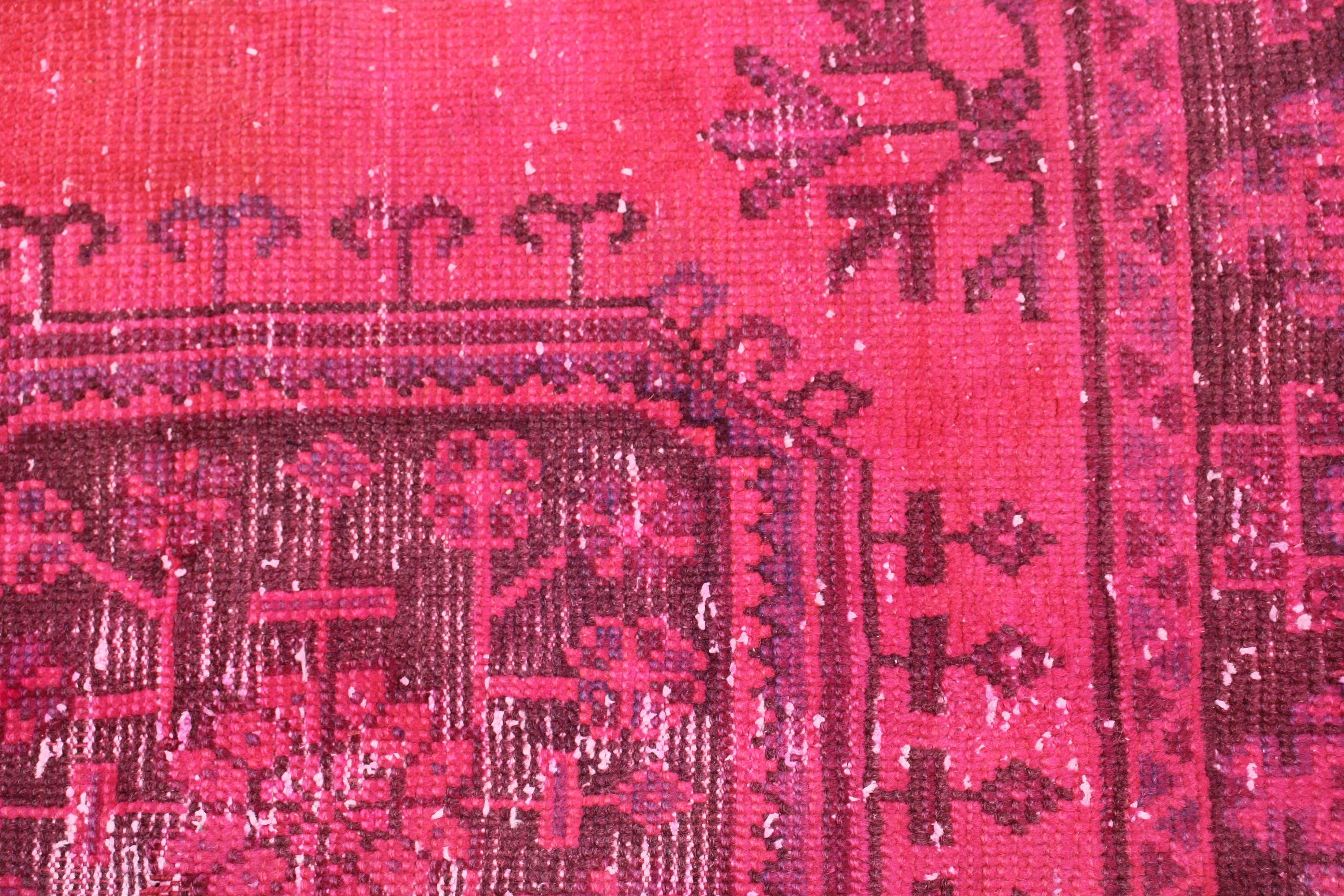 Turkish Rug, Luxury Rug, Small Boho Rugs, Car Mat Rugs, Flatweave Rugs, Vintage Rugs, Pink Cool Rug, 1.7x3.1 ft Small Rug, Kitchen Rug