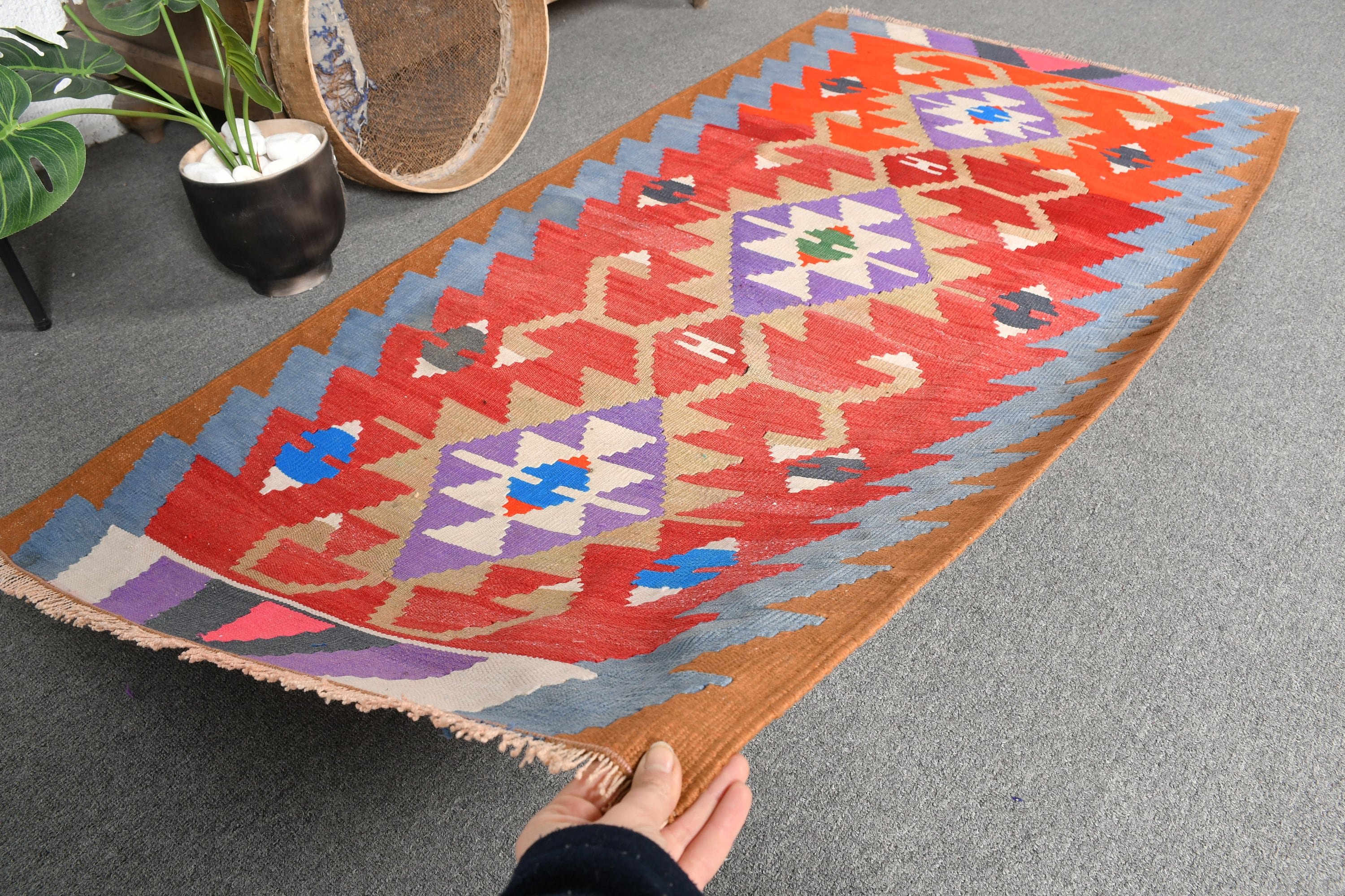 Anadolu Halısı, Kilim, Vintage Halı, Türk Halıları, Yatak Odası Halısı, Turuncu Mutfak Halıları, 2,8x5,4 ft Vurgu Halısı, Oryantal Halılar, Giriş Halıları