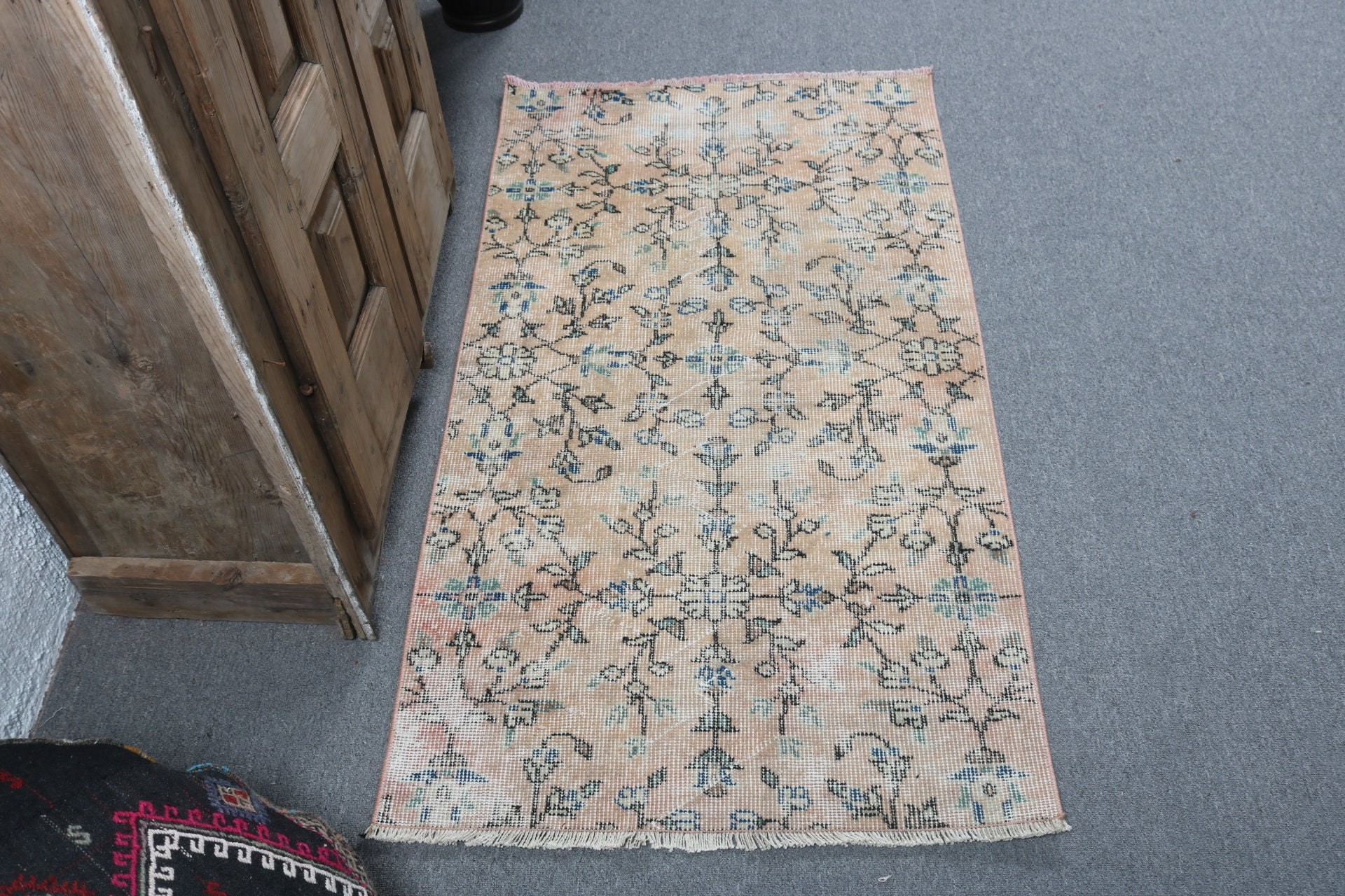 Türk Halıları, Dış Mekan Halısı, 2,4x4,5 ft Küçük Halı, Giriş Halıları, Turuncu Lüks Halı, Küçük Boho Halıları, Oushak Halıları, Fas Halıları, Vintage Halı