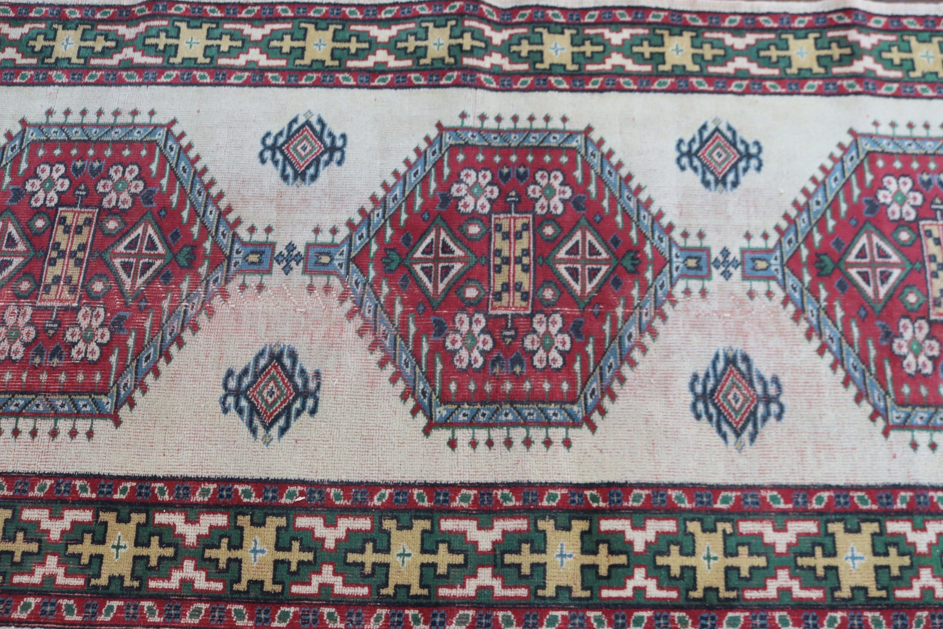 2.6x12.5 ft Runner Halı, Koridor Halıları, Beni Ourain Runner Halıları, Ev Dekorasyonu Halısı, Bej Soğuk Halı, Türk Halıları, Vintage Halı, Yün Halı