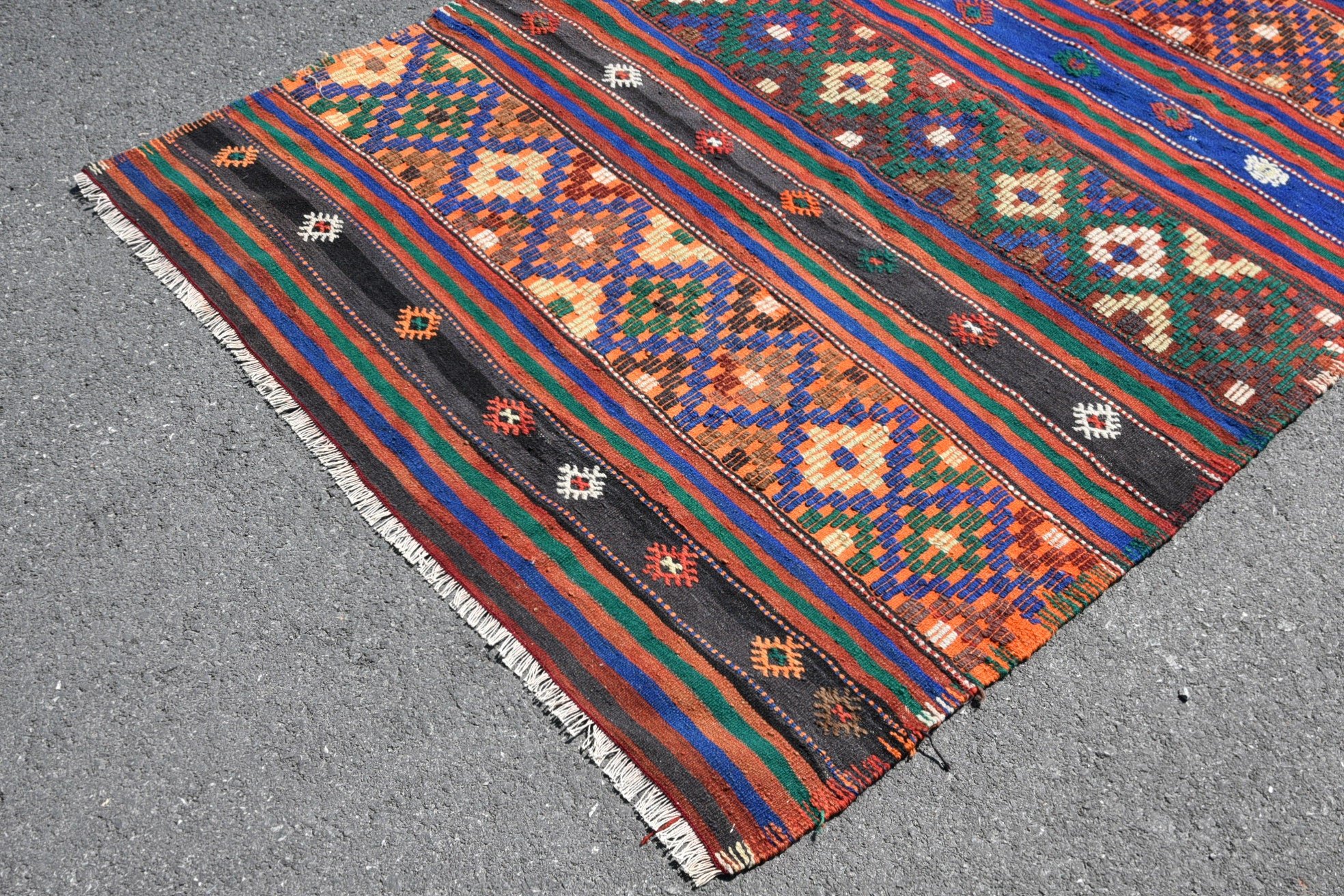 Oturma Odası Halıları, Yemek Odası Halısı, Vintage Halı, Mutfak Halısı, Oushak Halısı, Kilim, 4.6x10.1 ft Büyük Halılar, Yatak Odası Halısı, Türk Halısı