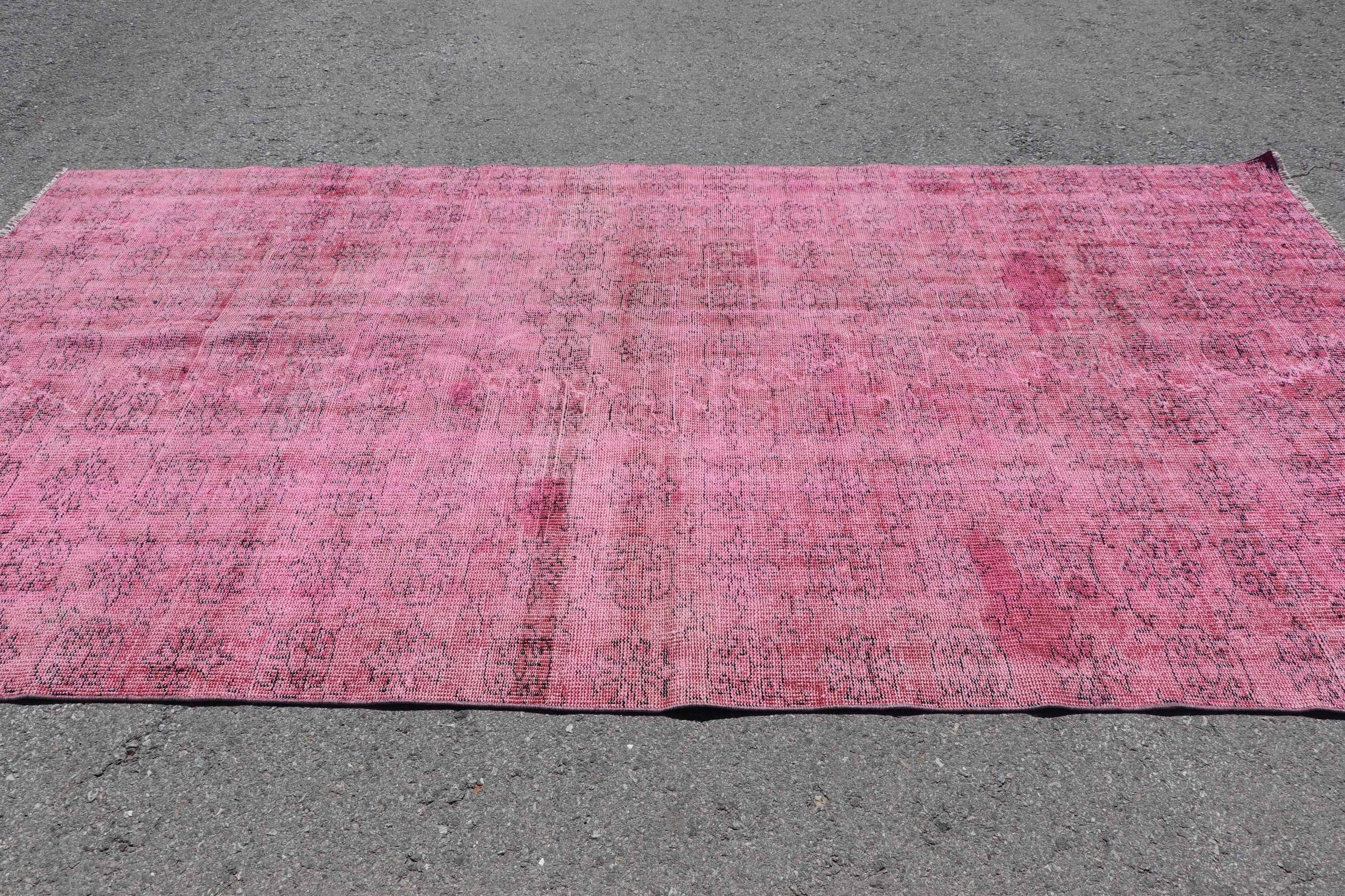 Harika Halı, Yer Halısı, 5.3x10.4 ft Büyük Halılar, Yatak Odası Halıları, Pembe Ev Dekor Halısı, Yatak Odası Halıları, Oturma Odası Halısı, Türk Halısı, Vintage Halı