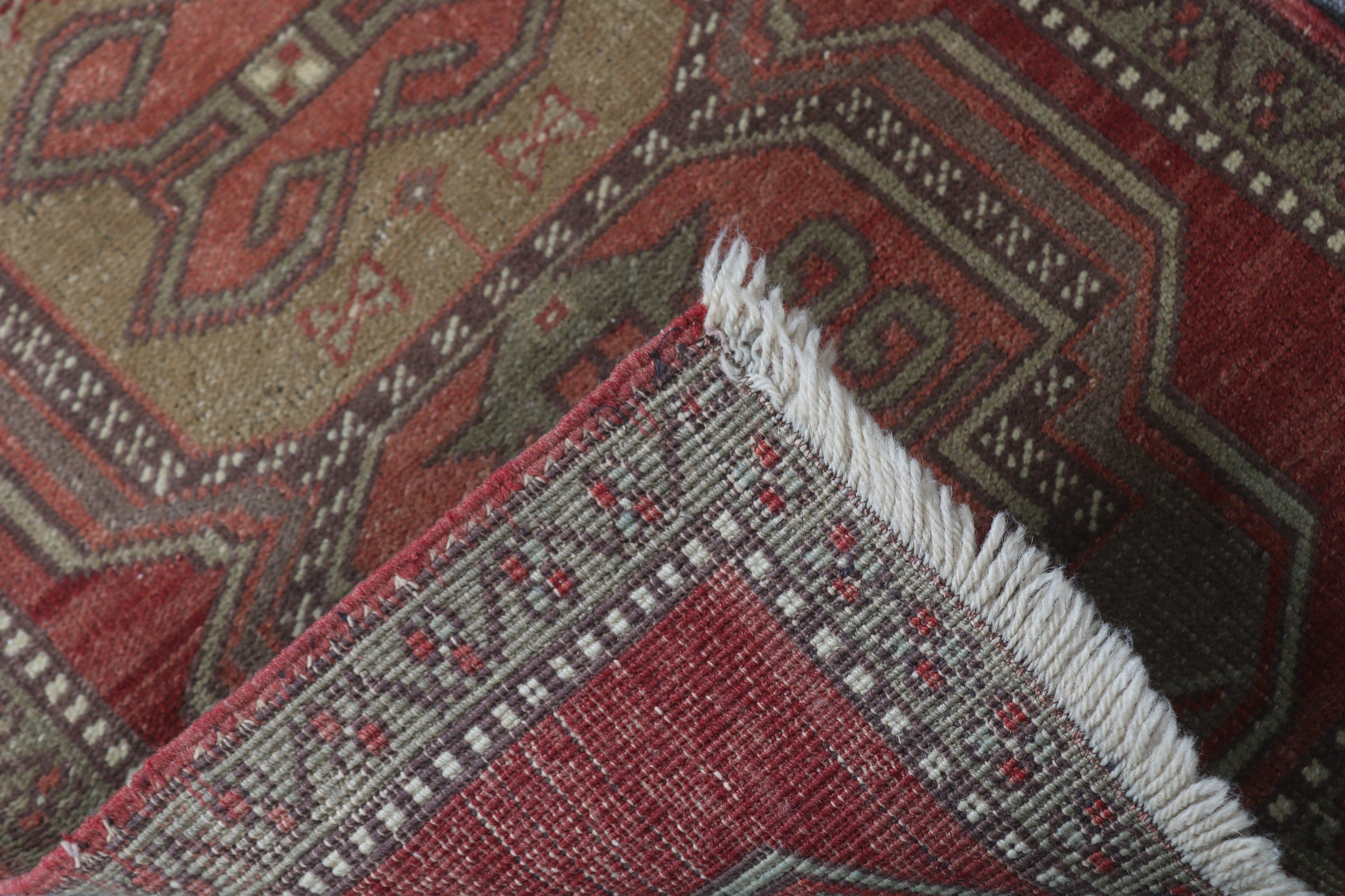 Vintage Rug, Brown Wool Rug, Kitchen Rug, Turkish Rugs, Bath Mat Boho Rug, 1.6x3 ft Small Rugs, Anatolian Rug, Bedroom Rugs, Home Decor Rug