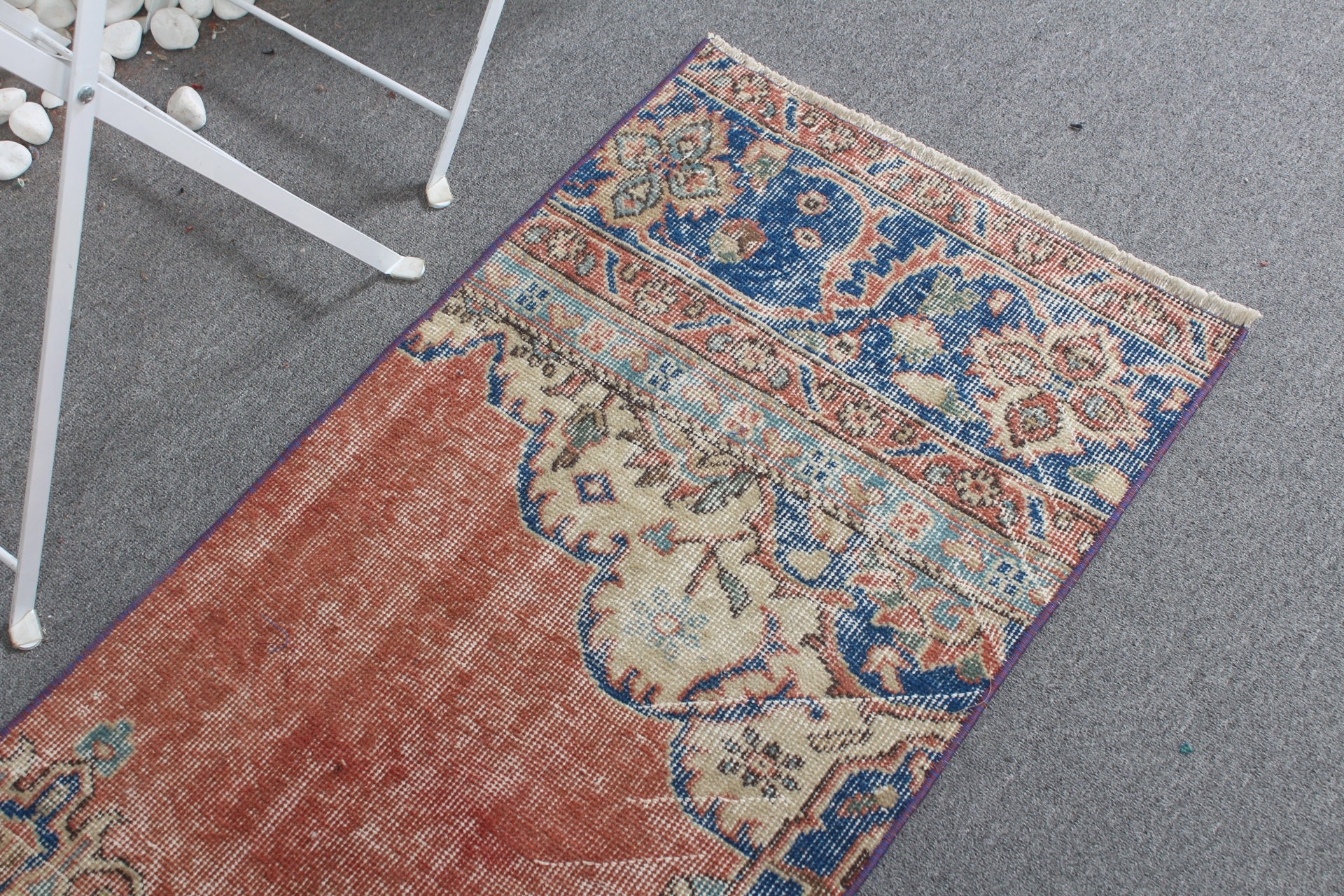 Red  1.9x4.2 ft Small Rug, Rugs for Bath, Kitchen Rugs, Turkish Rug, Antique Rug, Wall Hanging Rugs, Vintage Rugs, Cool Rugs