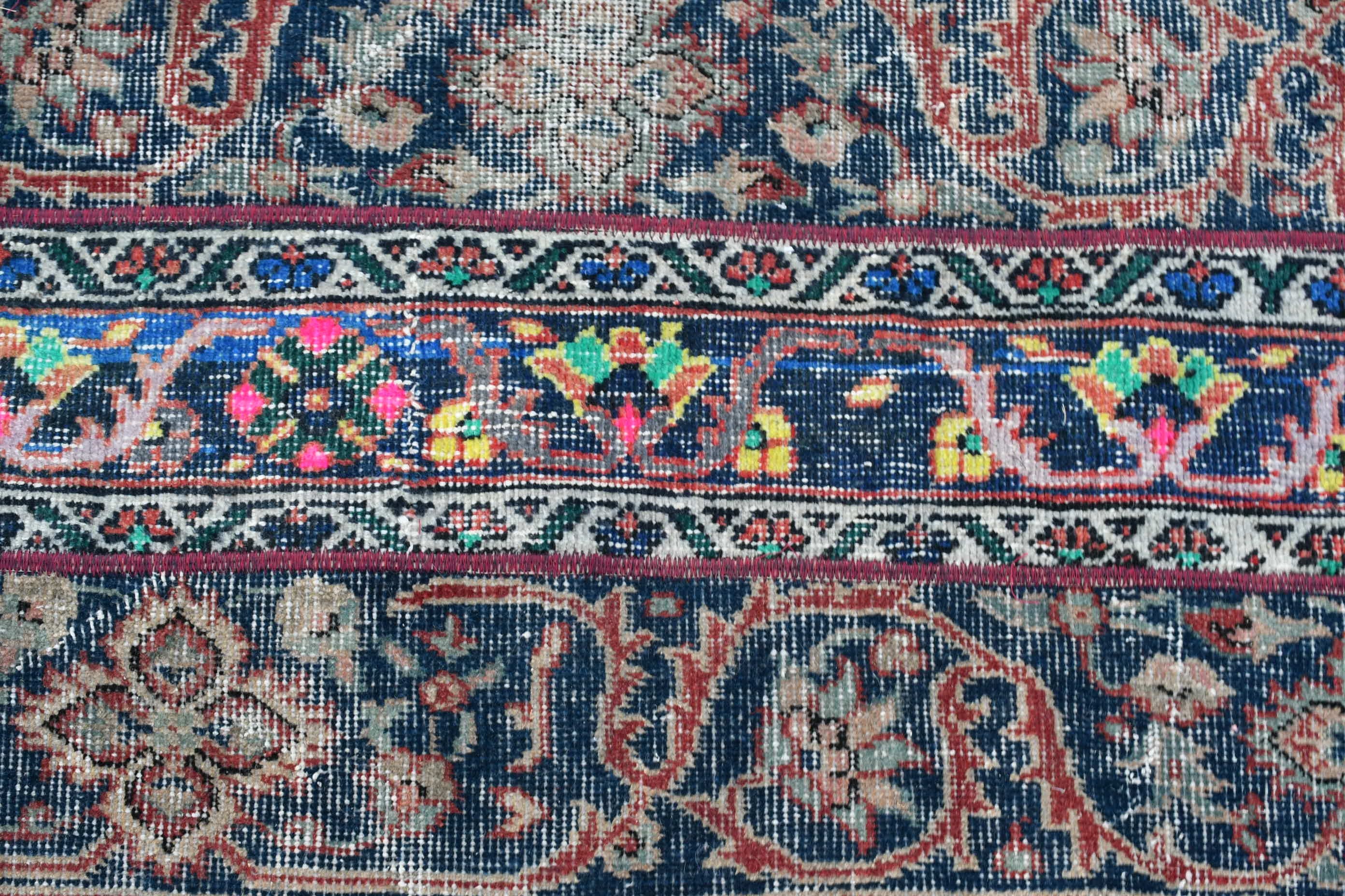 2.3x2.8 ft Small Rug, Oushak Rug, Rugs for Entry, Blue Wool Rugs, Bath Rug, Bedroom Rug, Oriental Rugs, Vintage Rug, Turkish Rug, Dorm Rug