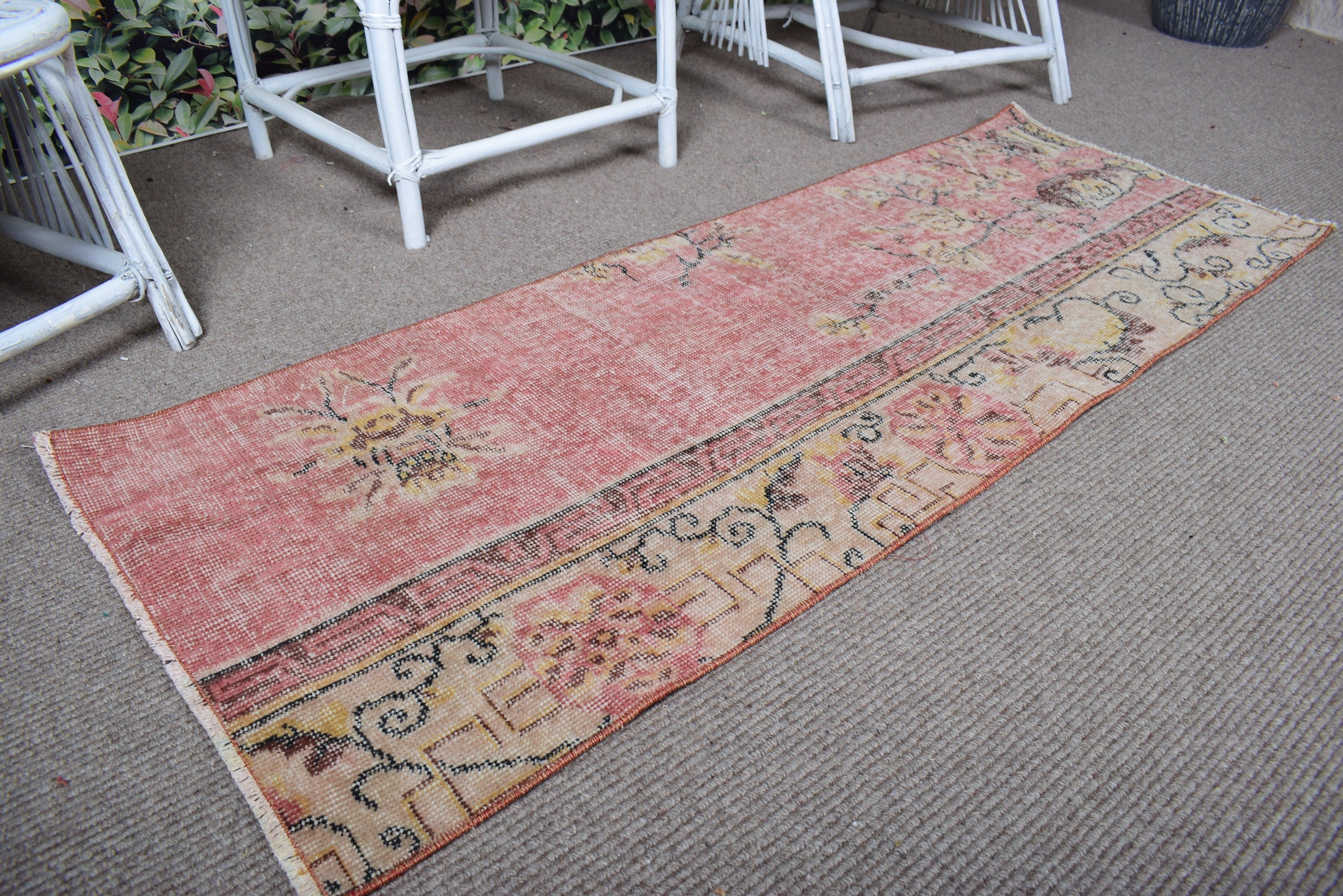 Hallway Rugs, 2x5.3 ft Runner Rugs, Vintage Runner Rugs, Handwoven Rug, Tribal Rug, Vintage Rugs, Luxury Rug, Red Antique Rug, Turkish Rug