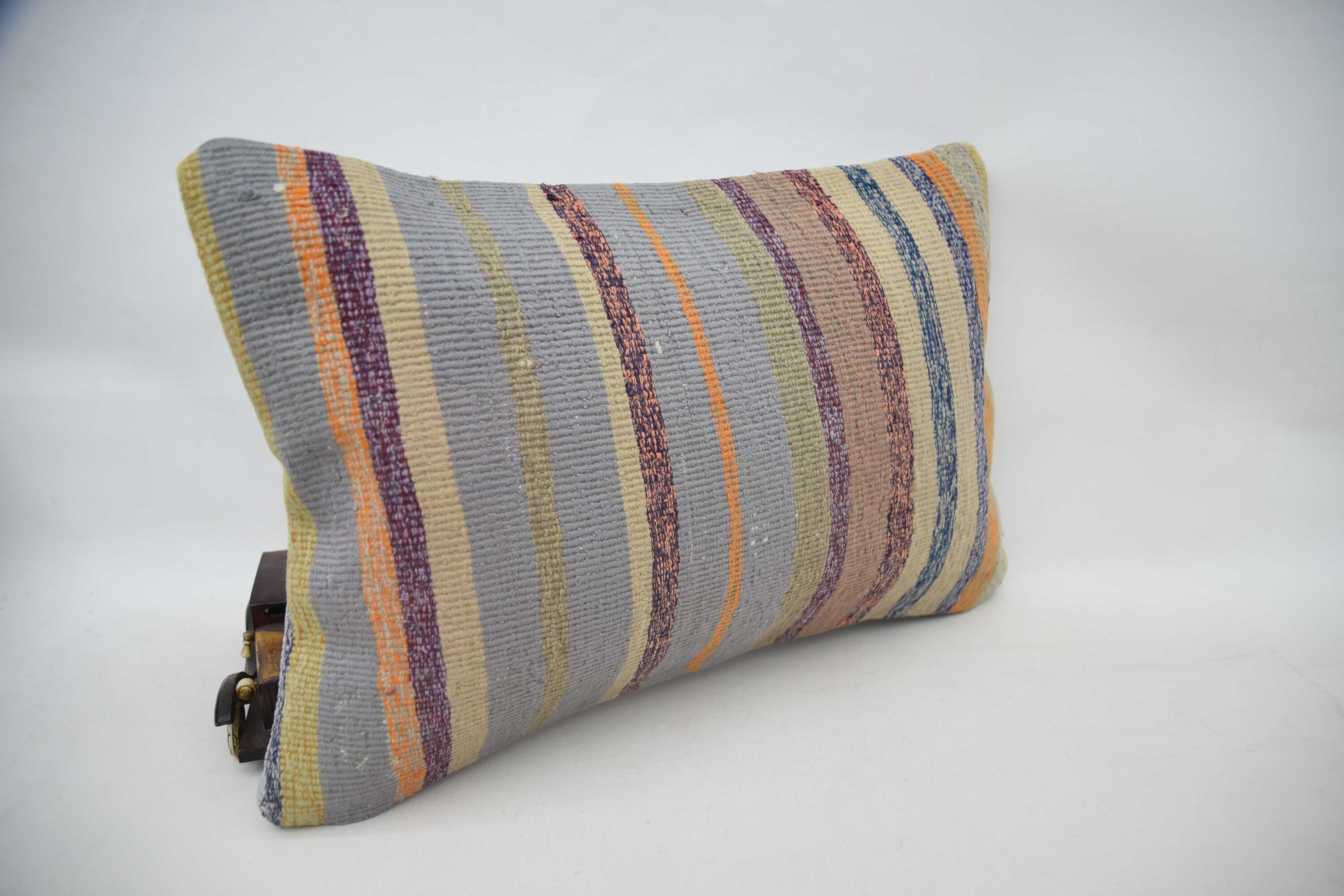 Home Decor Pillow, 16"x24" Orange Pillow Sham, Retro Cushion Cover, Custom Cushion Case, Antique Pillows, Turkish Pillow
