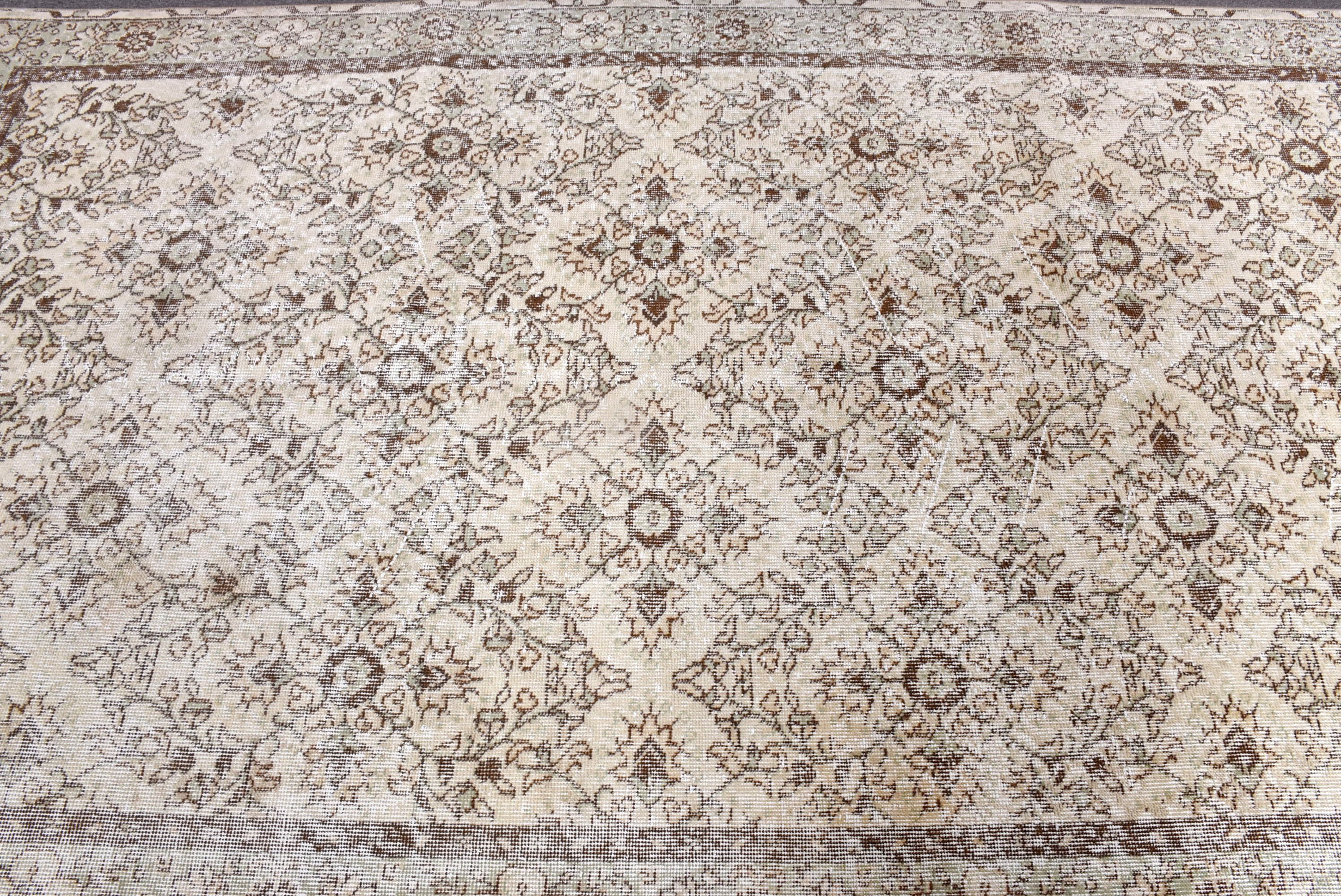 5.3x9 ft Büyük Halı, Anadolu Halısı, Yeşil Antika Halı, Türk Halısı, Oturma Odası Halıları, Oryantal Halılar, Vintage Halılar, Büyük Vintage Halılar