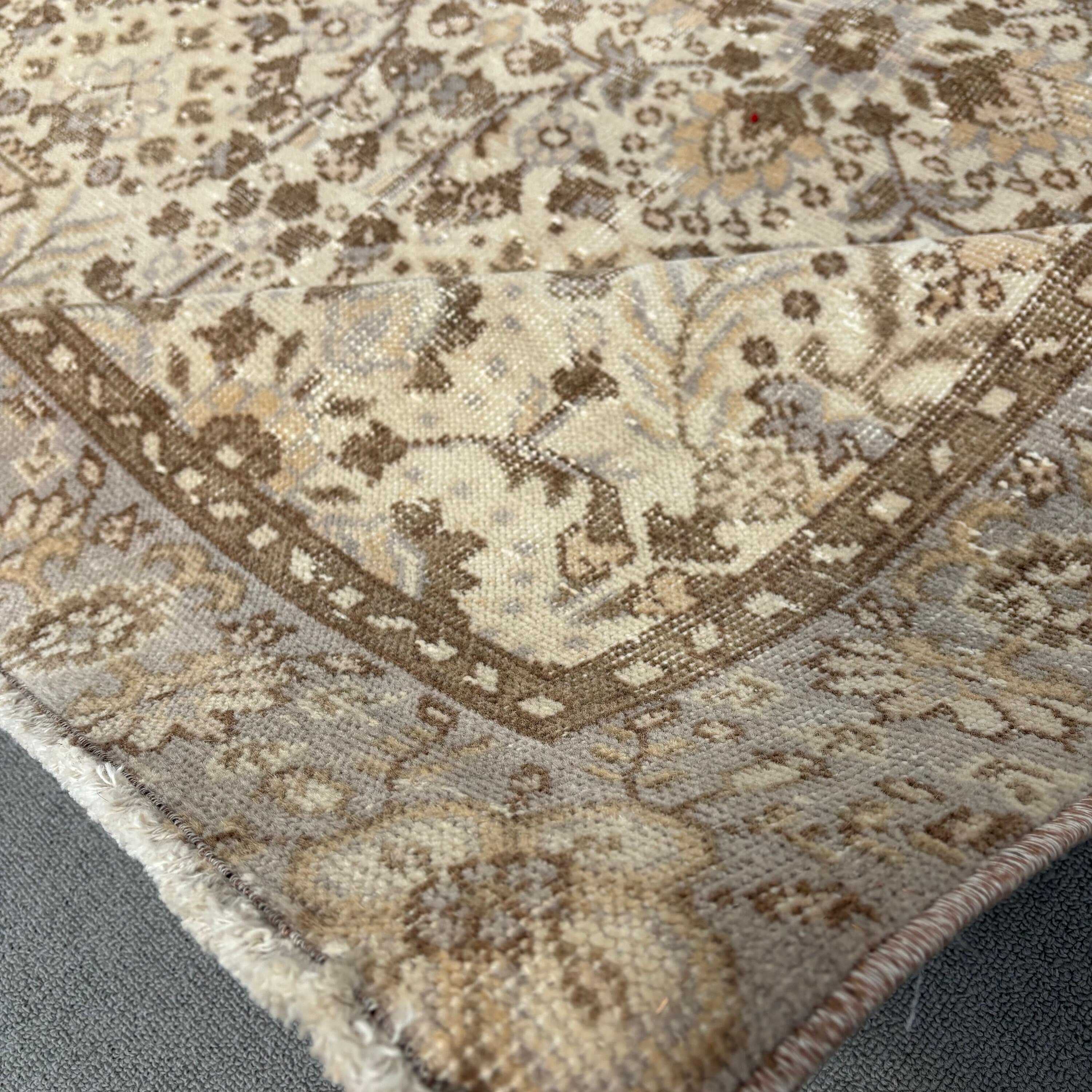 Oturma Odası Halısı, Yemek Odası Halısı, Sanat Halıları, Bej Anadolu Halısı, Ev Dekorasyonu Halıları, Vintage Halı, Türk Halısı, Harika Halı, 5.1x9.2 ft Büyük Halılar