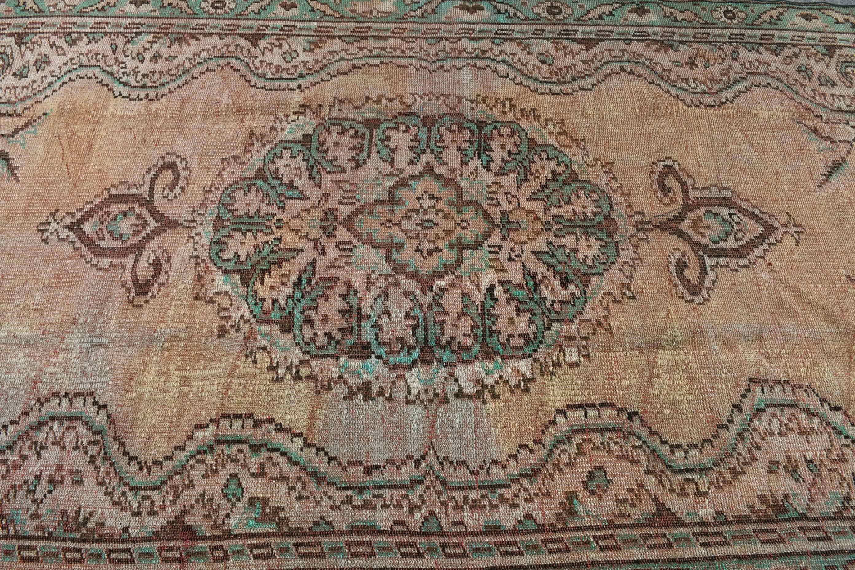 Salon Halıları, Kahverengi Fas Halısı, Eklektik Halı, Türk Halısı, Havalı Halılar, Vintage Halılar, Oturma Odası Halıları, 5x8,6 ft Büyük Halı